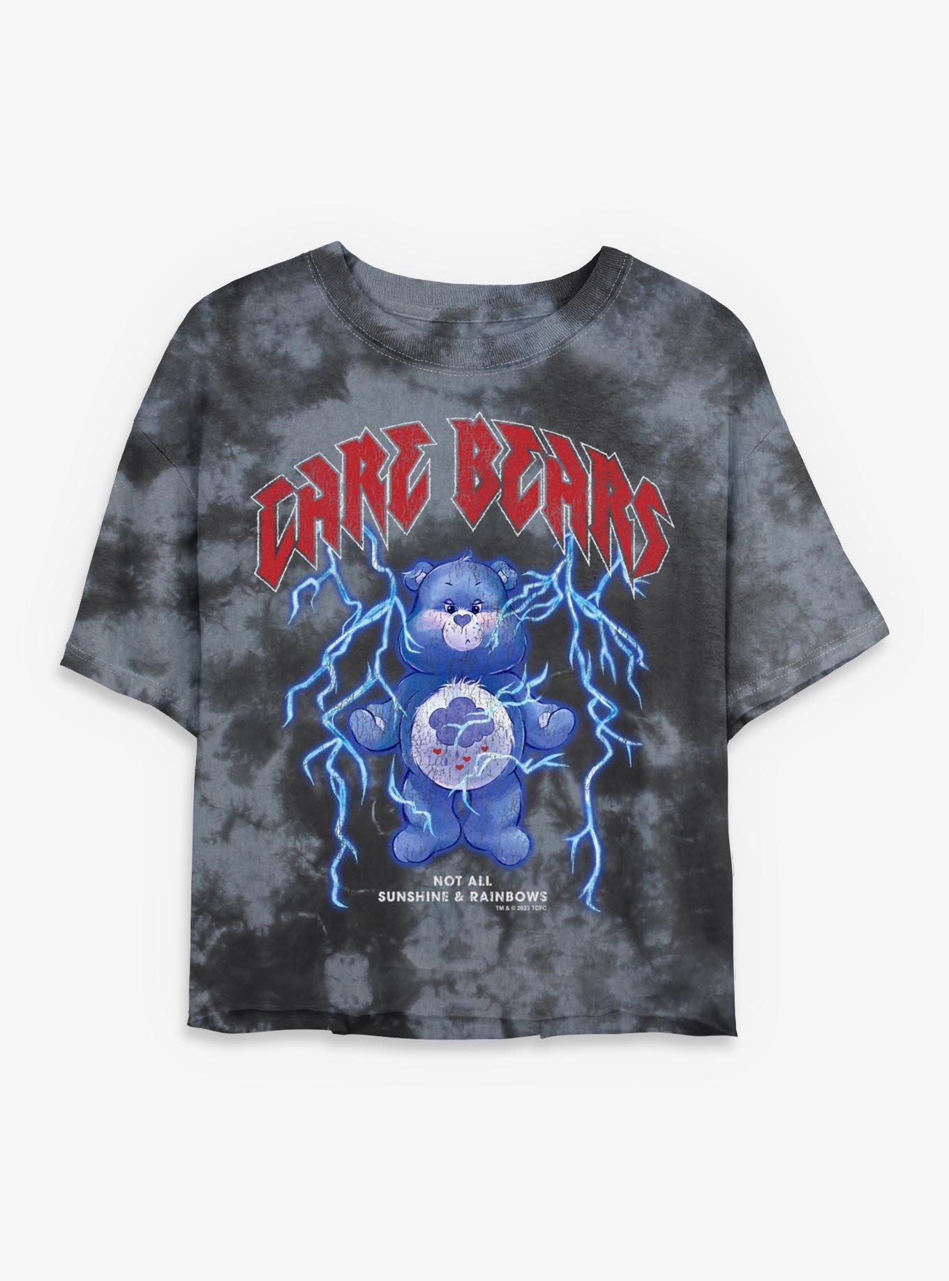 Care Bears Doom And Gloom Tie Dye Crop Womens T-Shirt, , hi-res