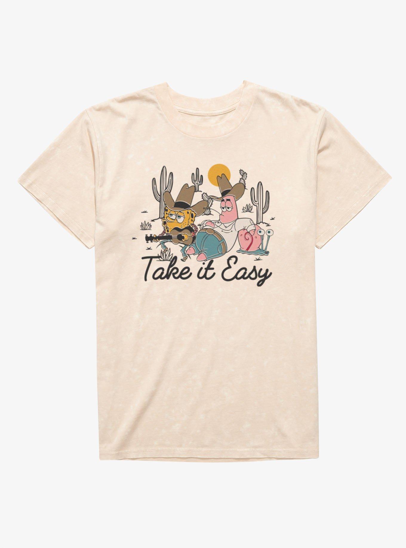 SpongeBob SquarePants Take It Easy Cowboy Tunes Group Shot T-Shirt, , hi-res