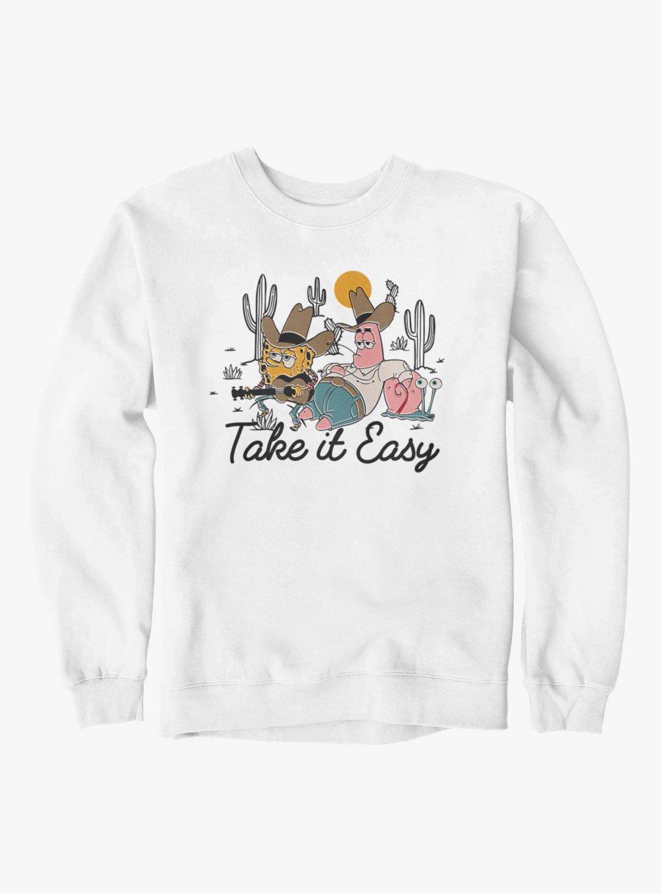 SpongeBob SquarePants Take It Easy Cowboy Tunes Group Shot Sweatshirt, , hi-res