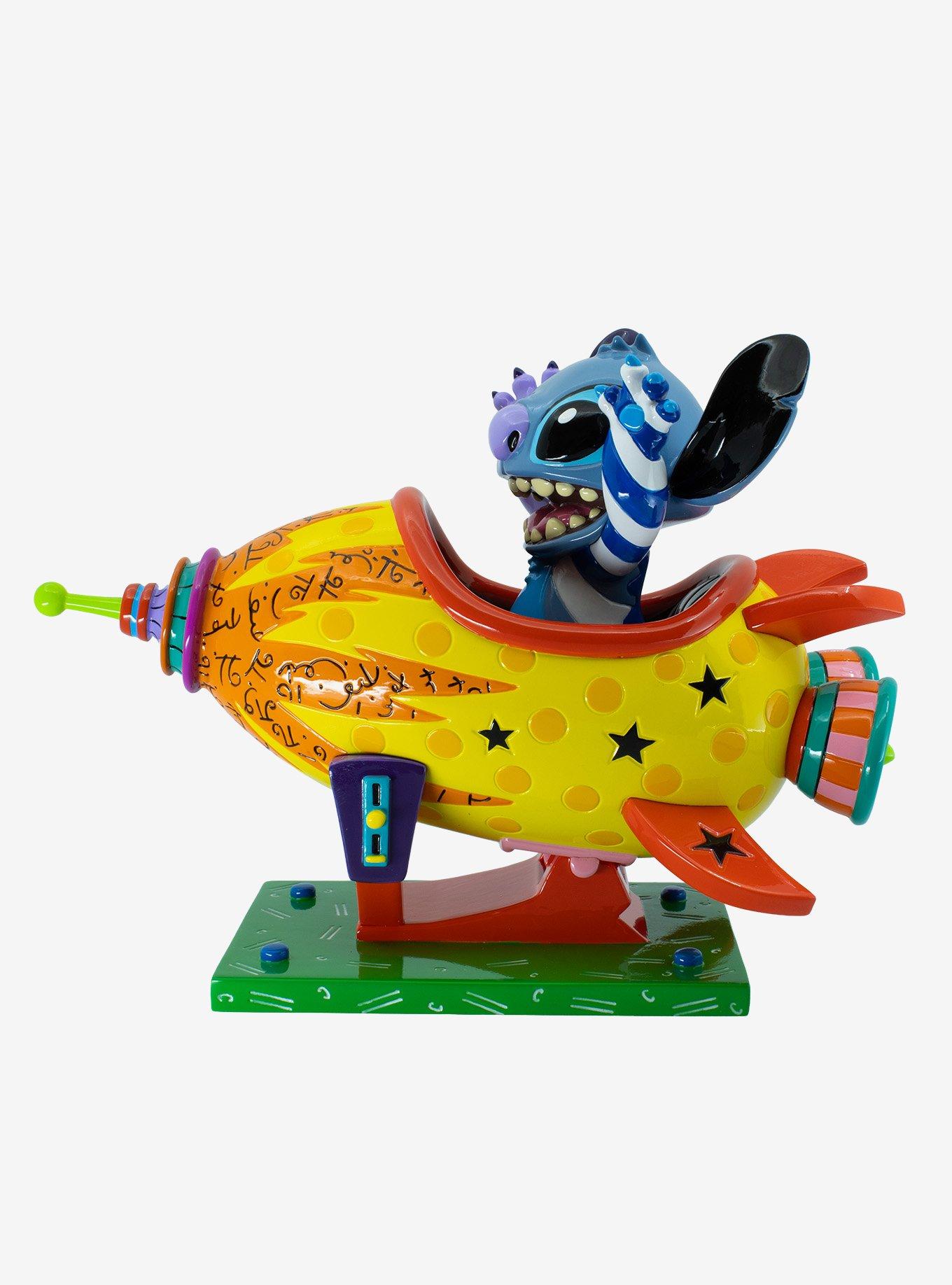 Disney Britto Stitch Rocket Ship Figurine, , hi-res