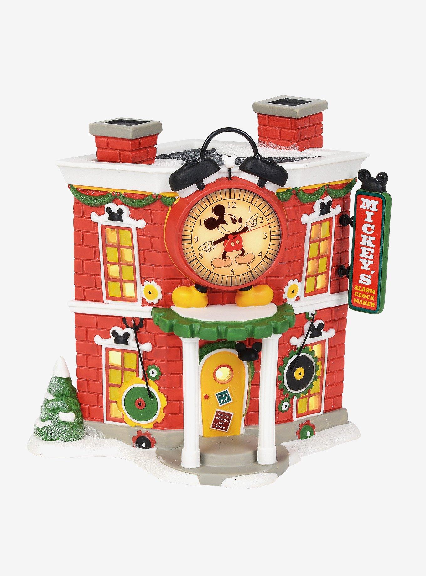 Department 56 Disney Village Mickey's Alarm Clock Shop Figurine, , hi-res
