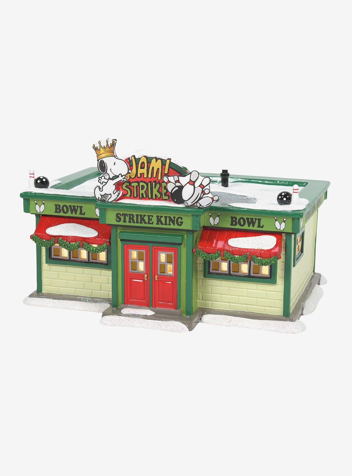 Department 56 Peanuts Village Strike King Bowling Alley Figurine, , hi-res