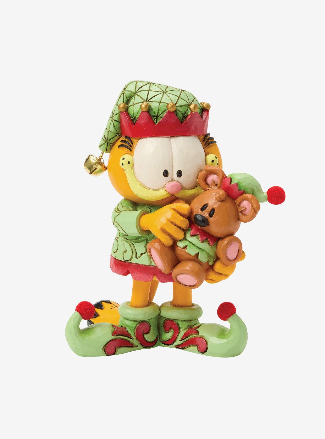 Jim Shore Garfield Garfield and Pooky in Elf Cost Figurine, , hi-res