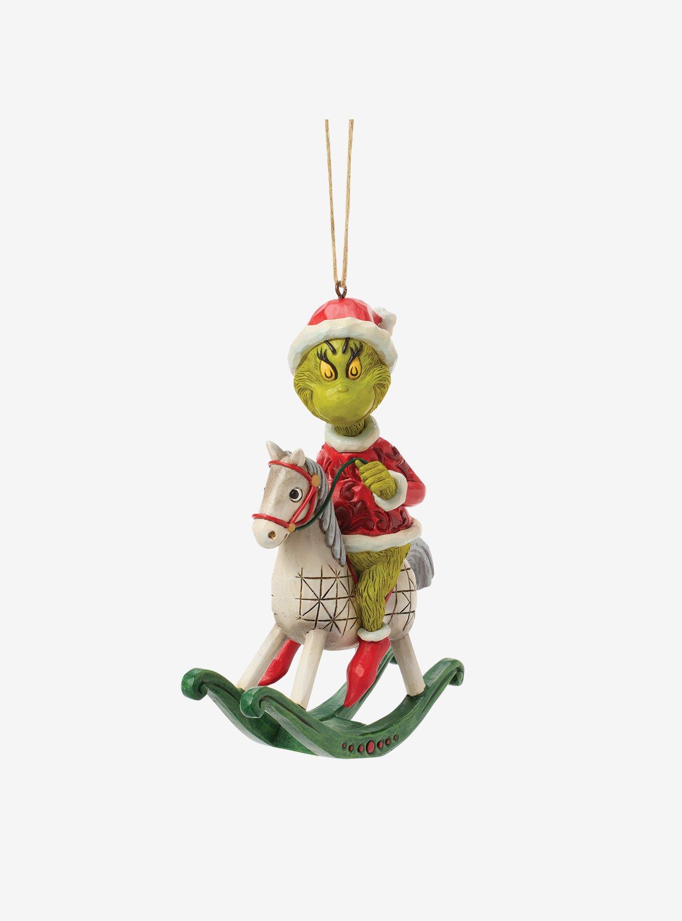 Jim Shore Grinch Grinch on Rocking Horse Hanging Ornament, , hi-res