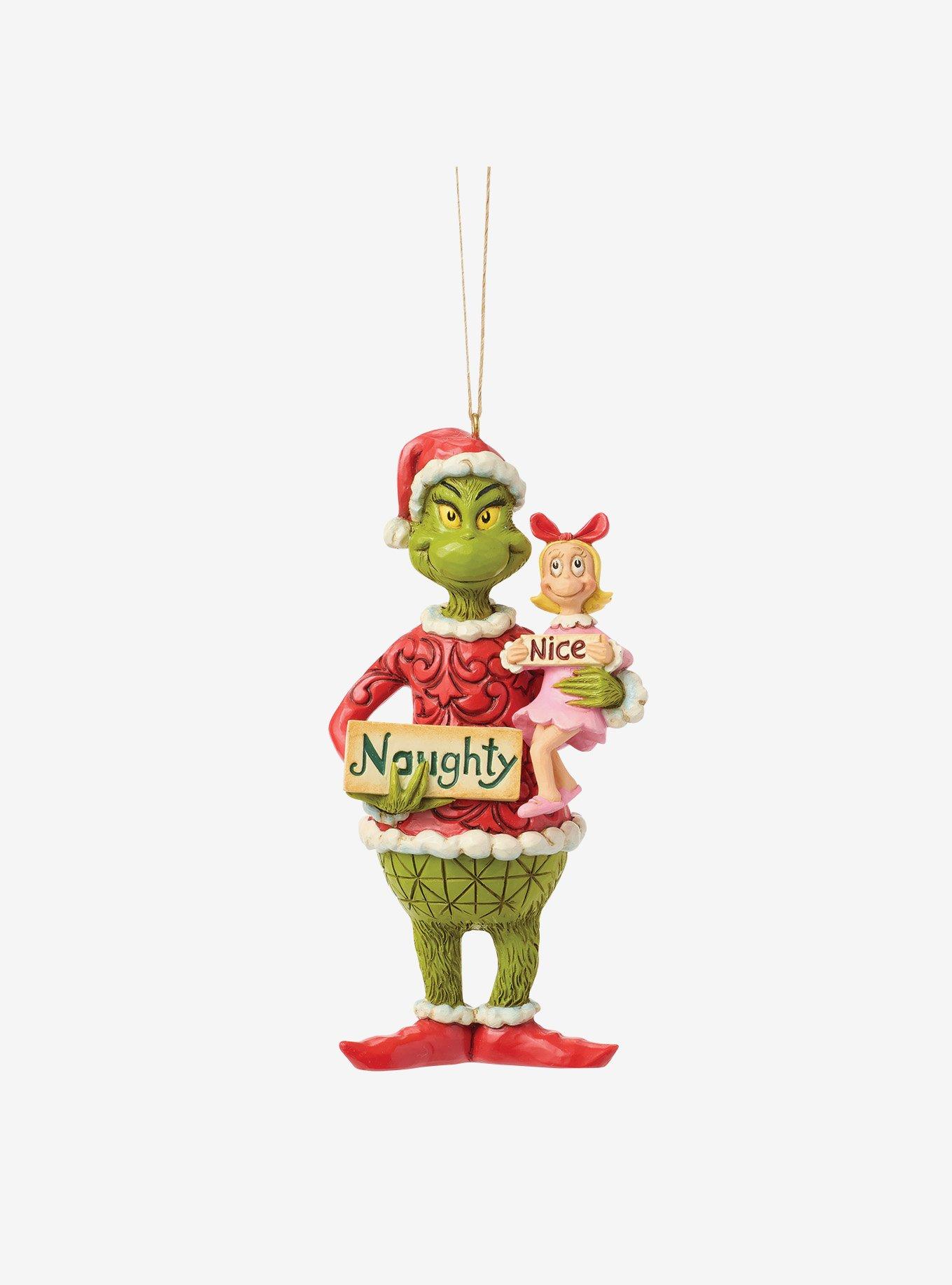 Jim Shore Grinch Grinch and Cindy Lou with Sign Hanging Ornament, , hi-res
