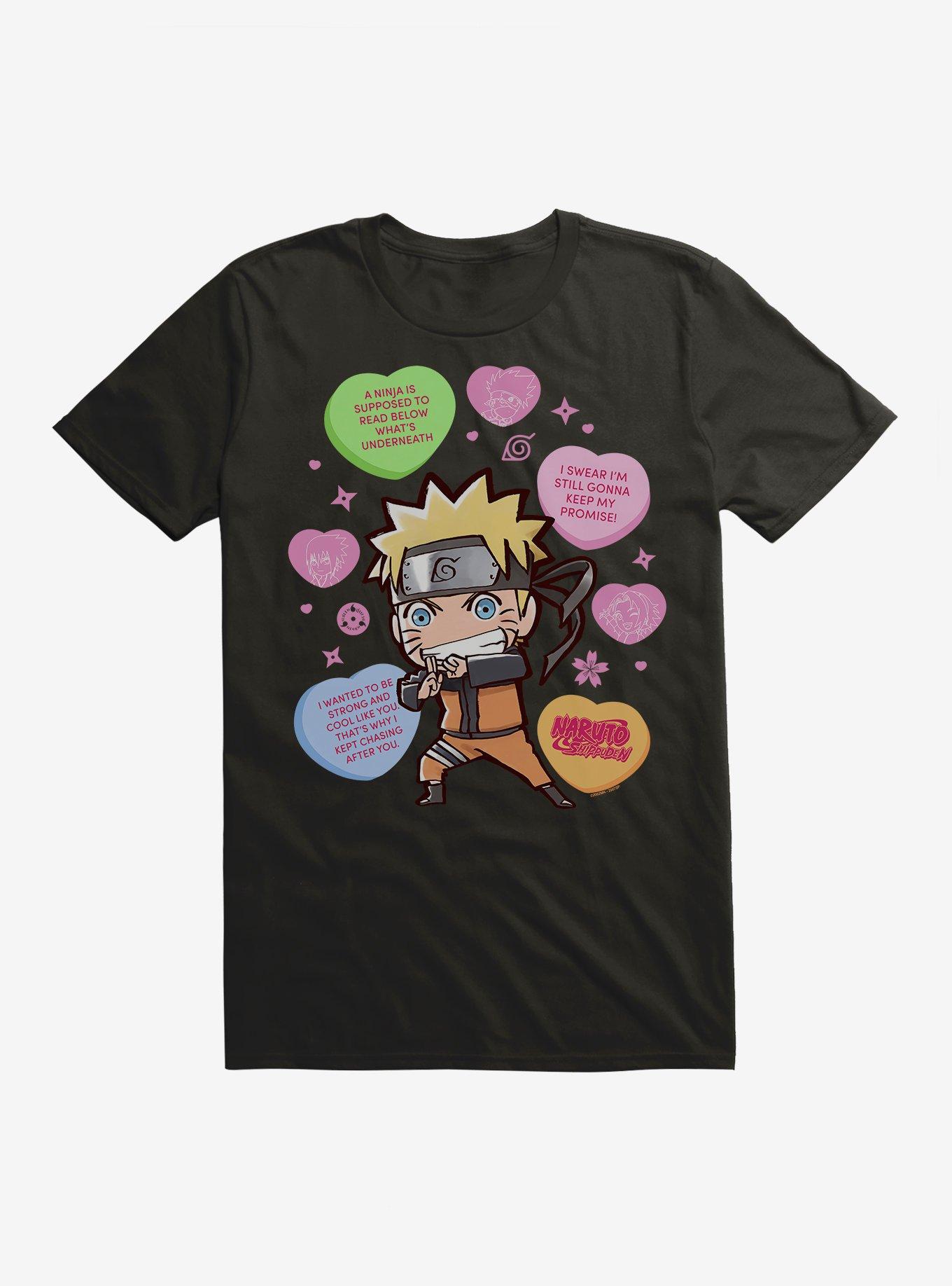 Naruto Shippuden Candy Hearts T-Shirt, , hi-res