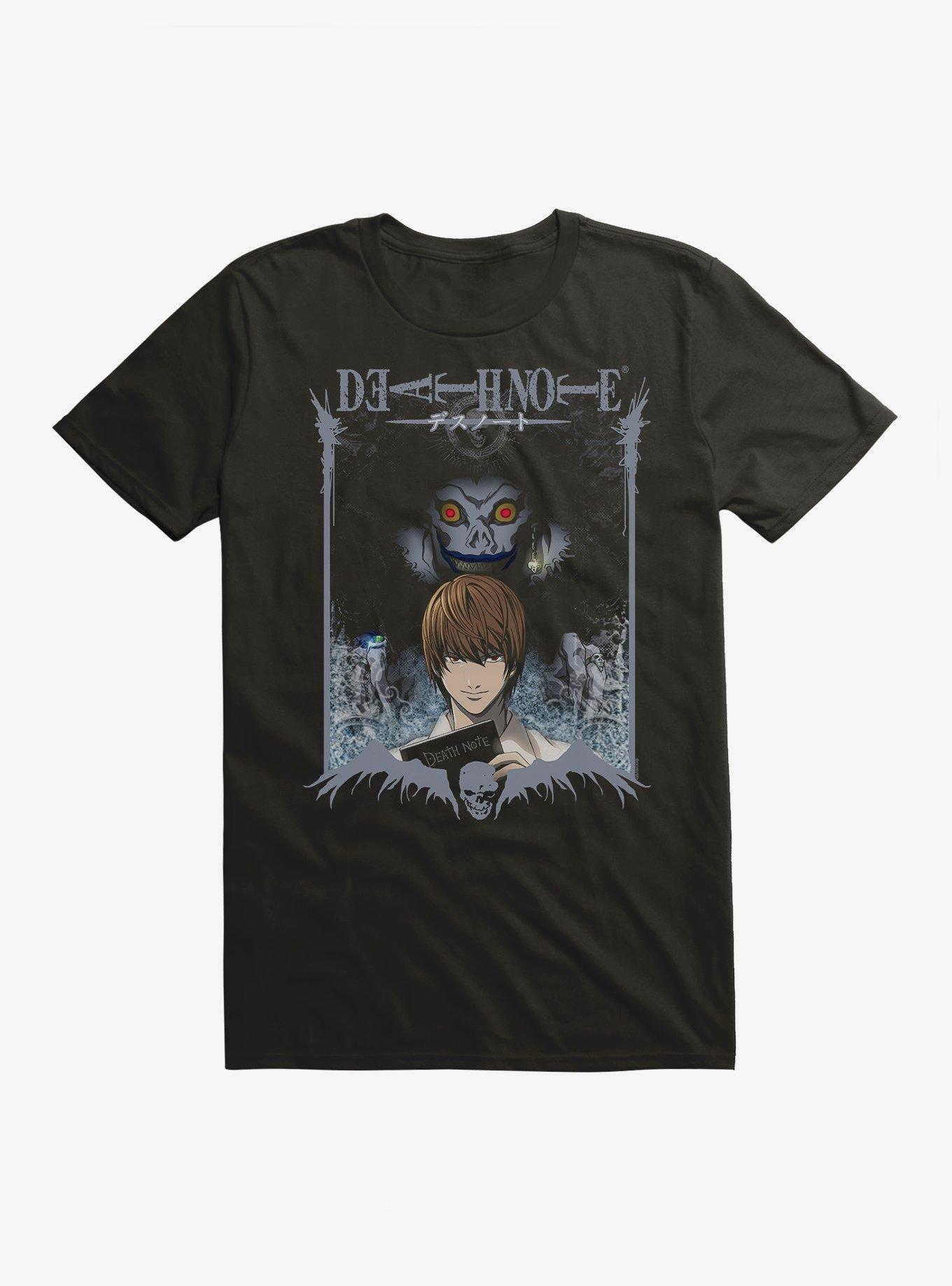 Death Note Light And Ryuk Logo T-Shirt, , hi-res
