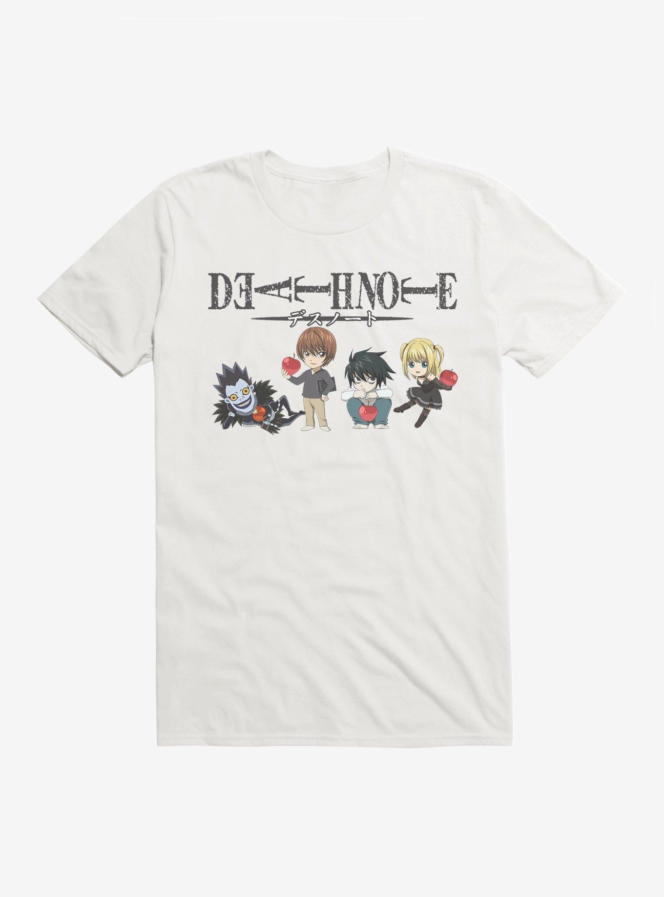 Death Note Chibi Character Apples Line Up T-Shirt, , hi-res