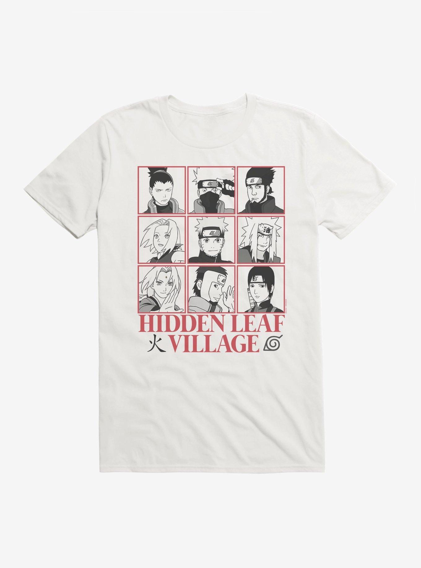 Naruto Shippuden Hidden Leaf Character Grid T-Shirt, , hi-res