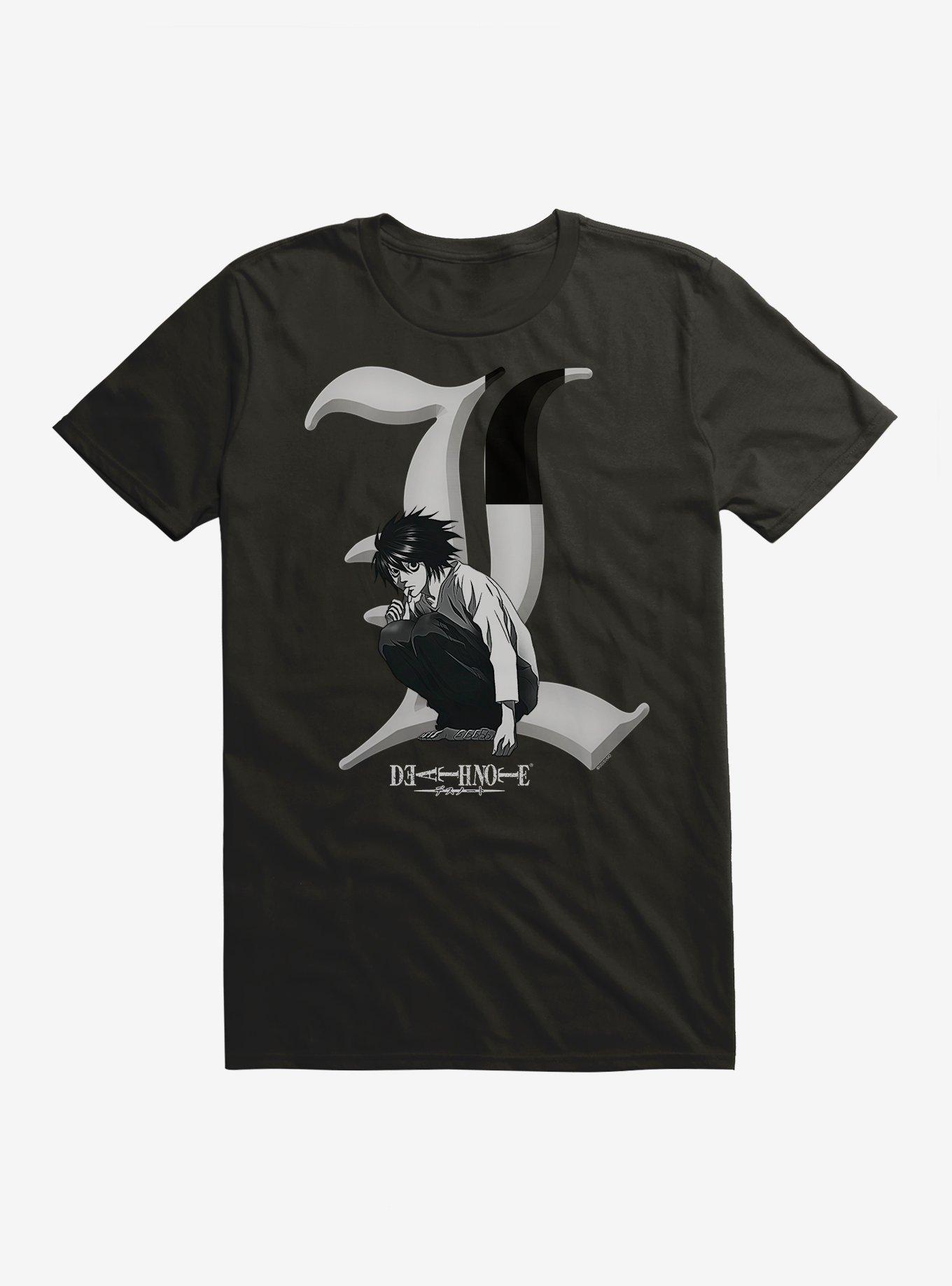 Death Note L On Letter L T-Shirt, , hi-res