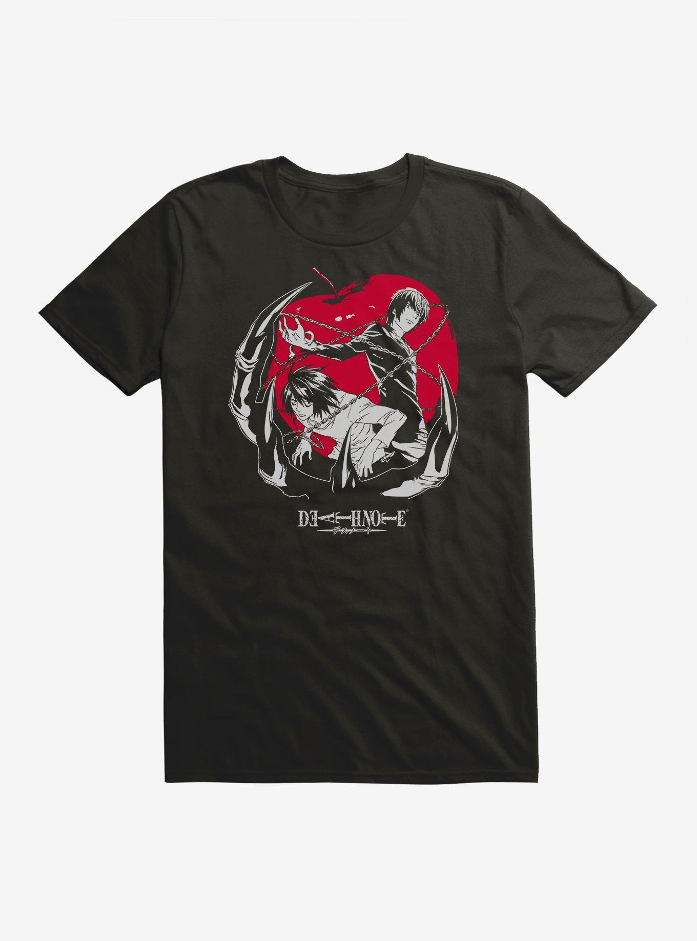 Death Note Light & L Chained Apple T-Shirt, , hi-res