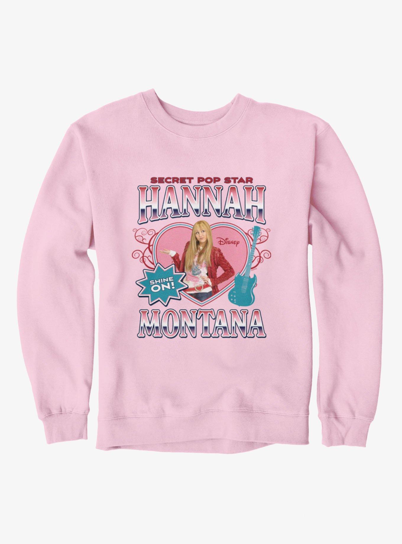 Disney Hannah Montana Secret Pop Heart Guitar Sweatshirt
