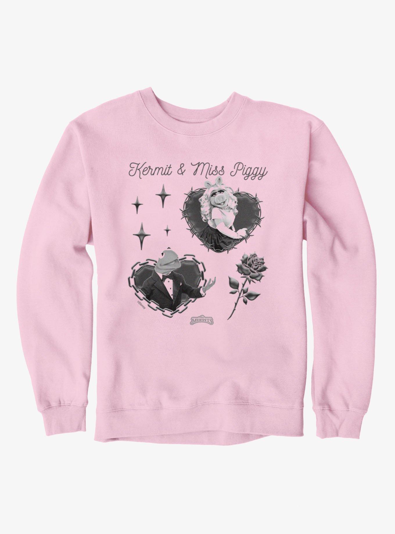 Disney The Muppets Kermit & Miss Piggy Thorn & Chain Hearts Sweatshirt, , hi-res