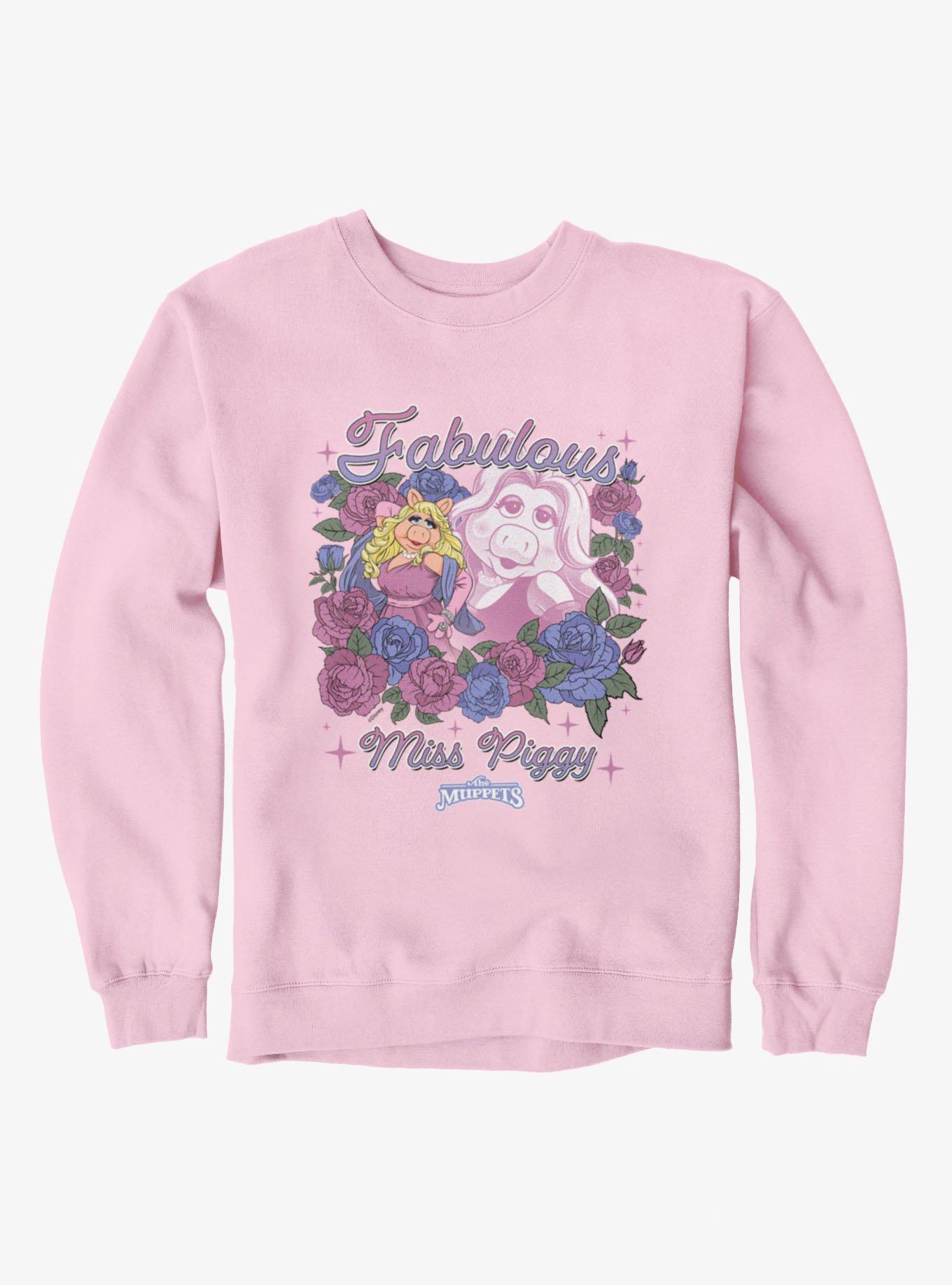 Disney The Muppets Fabulous Miss Piggy Flower Bouquet Sweatshirt
