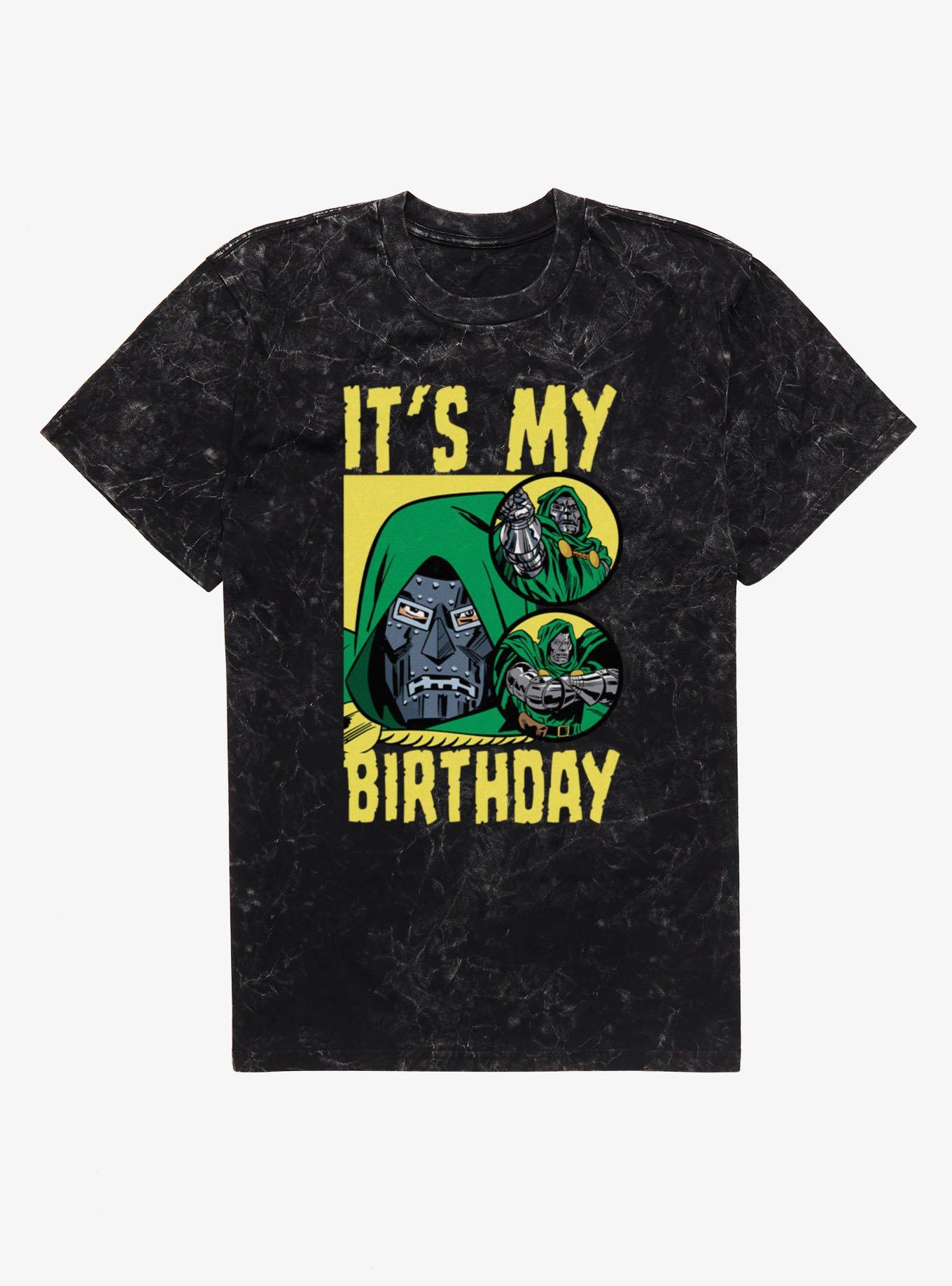 Marvel Comics Retro My Birthday No Smiles Doom Mineral Wash T-Shirt, , hi-res