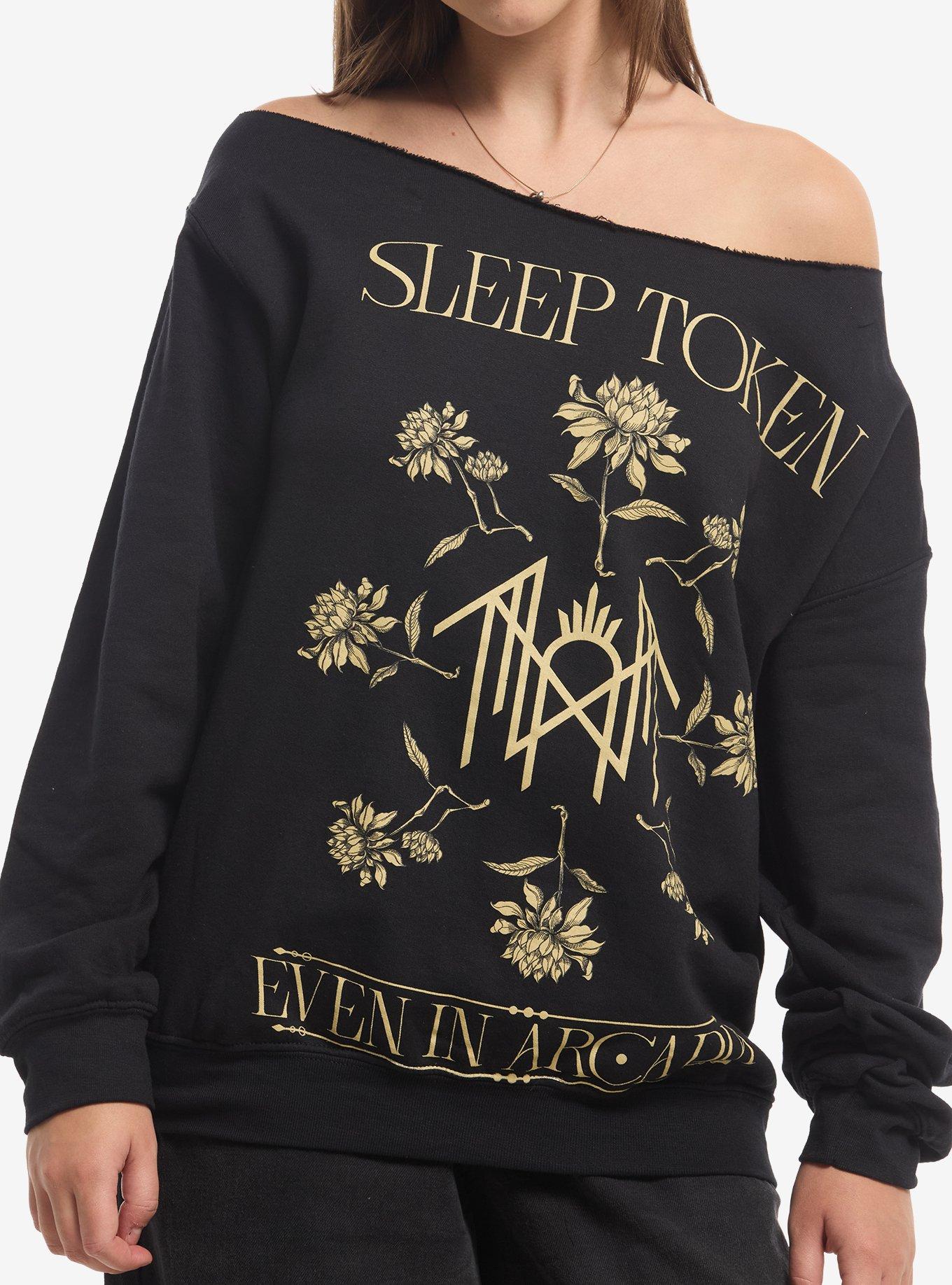 Sleep Token Even In Arcadia Girls Off-Shoulder Sweatshirt