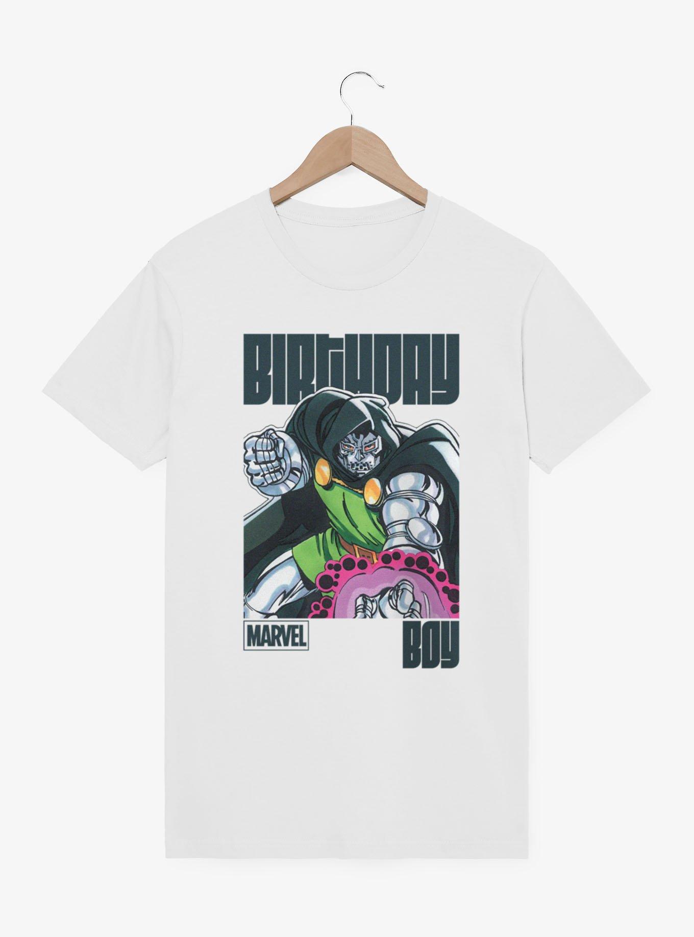 Marvel Comics Retro Dr Doom Reach Birthday Boy T-Shirt, , hi-res