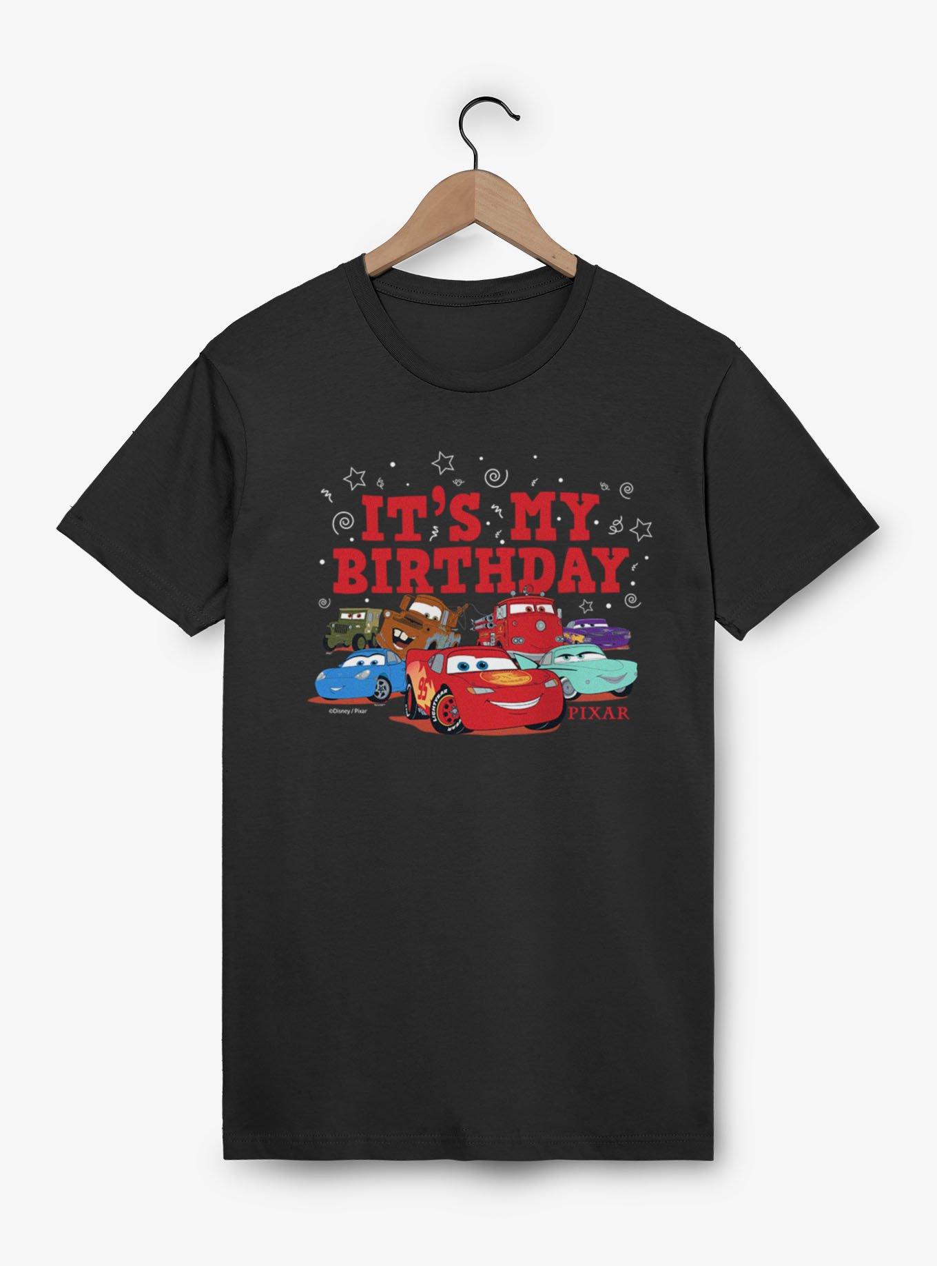 Disney Pixar Cars It's My Birthday Car Lot Group T-Shirt, , hi-res
