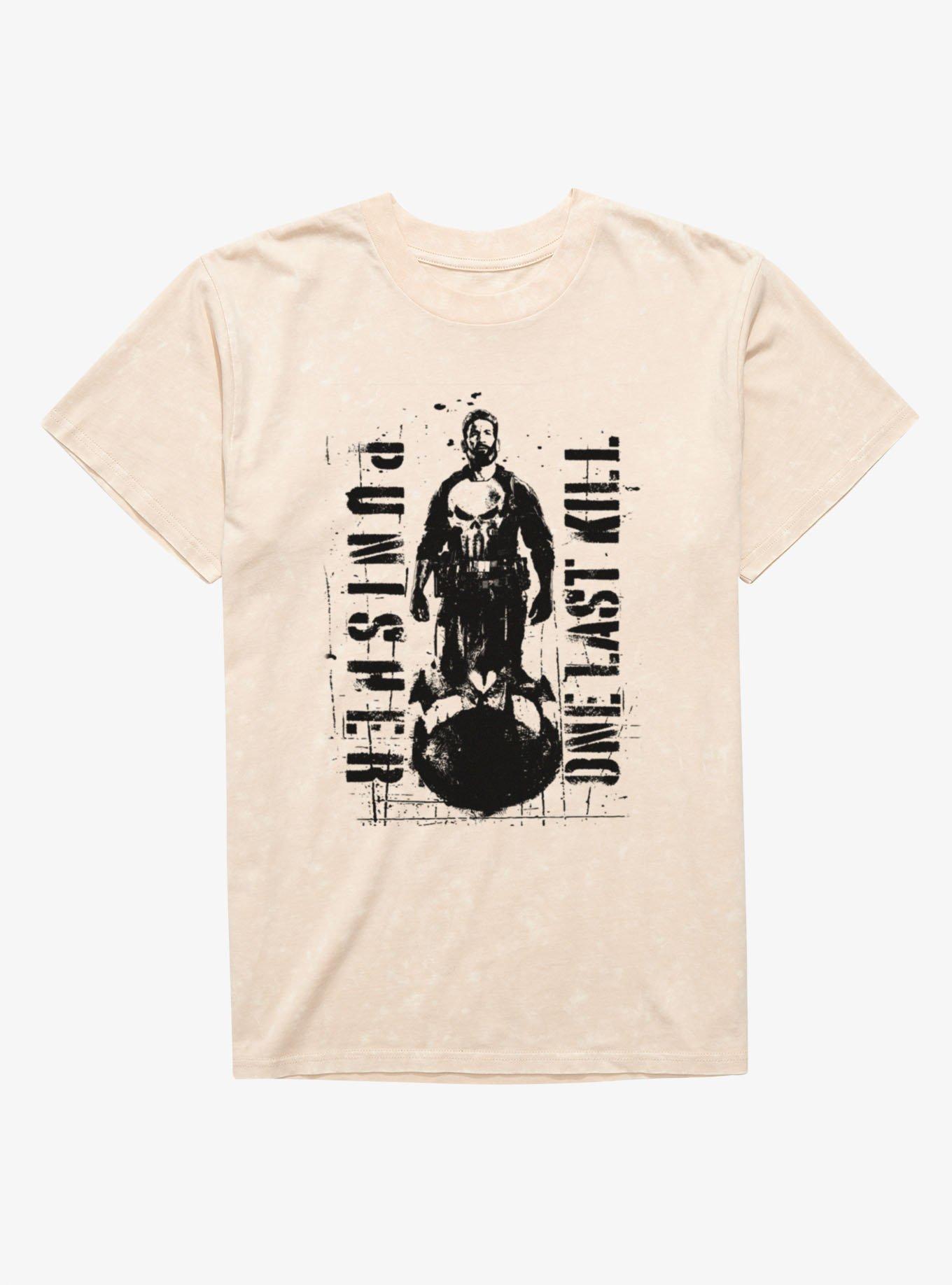 Marvel Punisher: One Last Kill Frank Standing Tall Mineral Wash T-Shirt, , hi-res