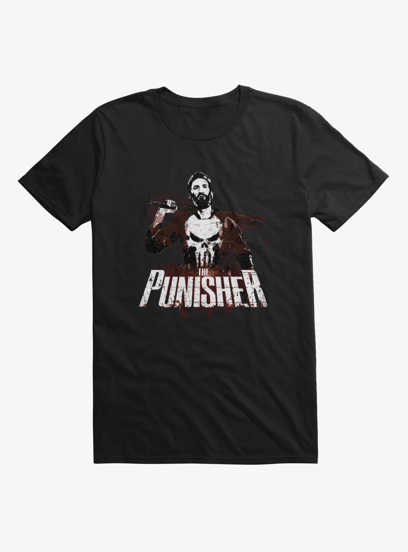 Marvel Punisher: One Last Kill Batters Up Splatter On T-Shirt, , hi-res