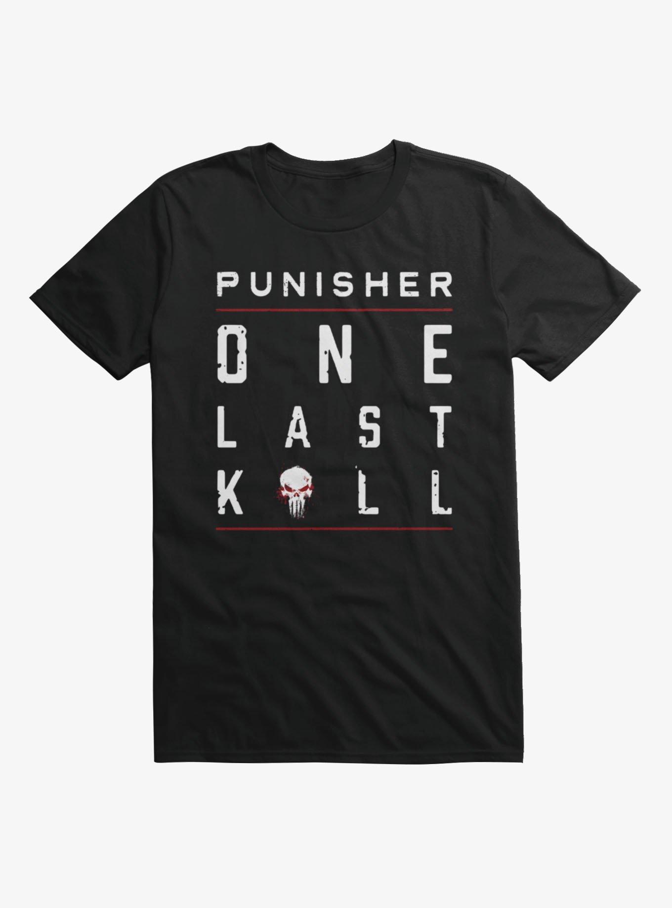 Marvel Punisher: One Last Kill Framed Text Stack T-Shirt, , hi-res
