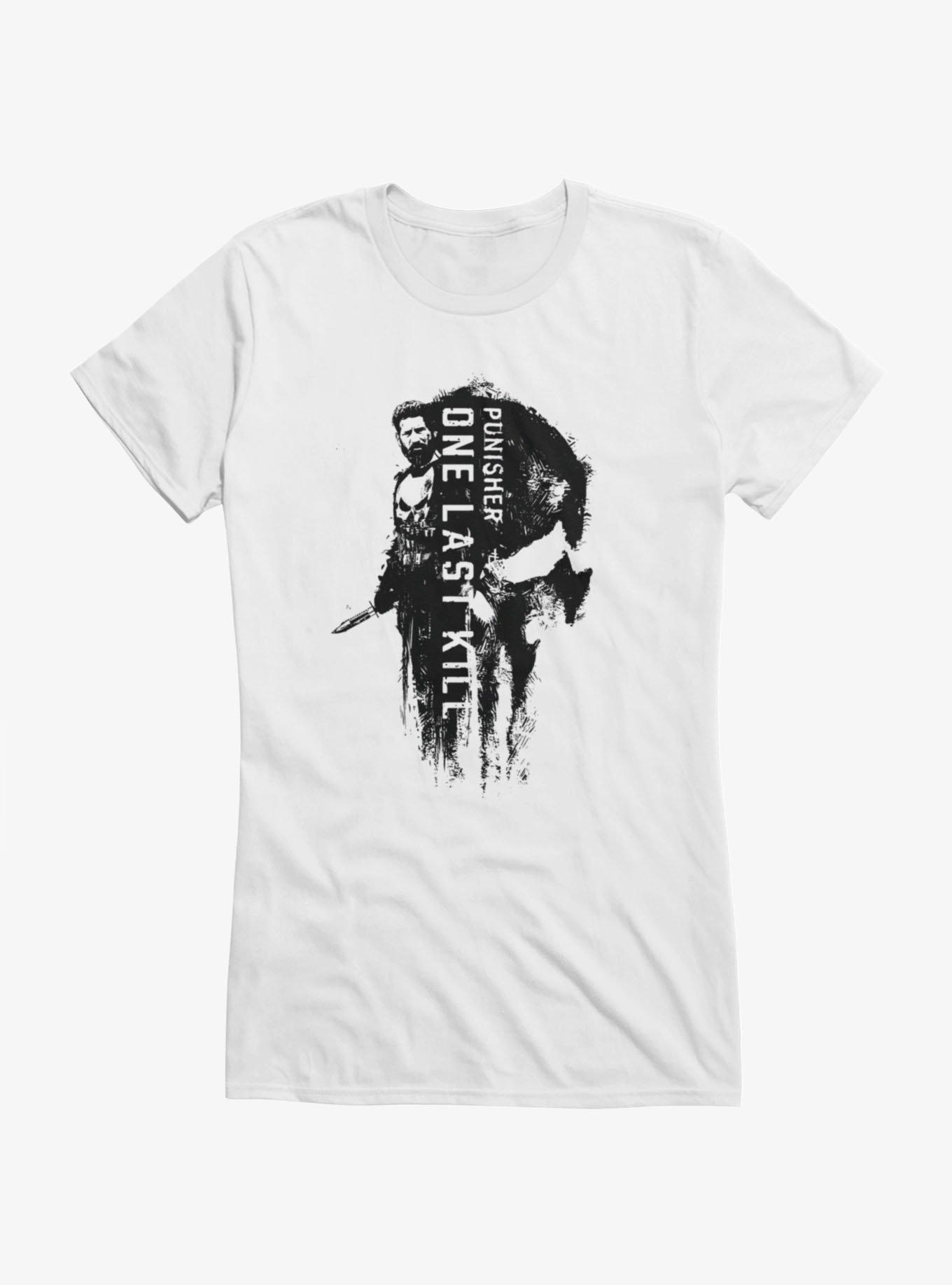 Marvel Punisher: One Last Kill Skull Portrait Girls T-Shirt, , hi-res