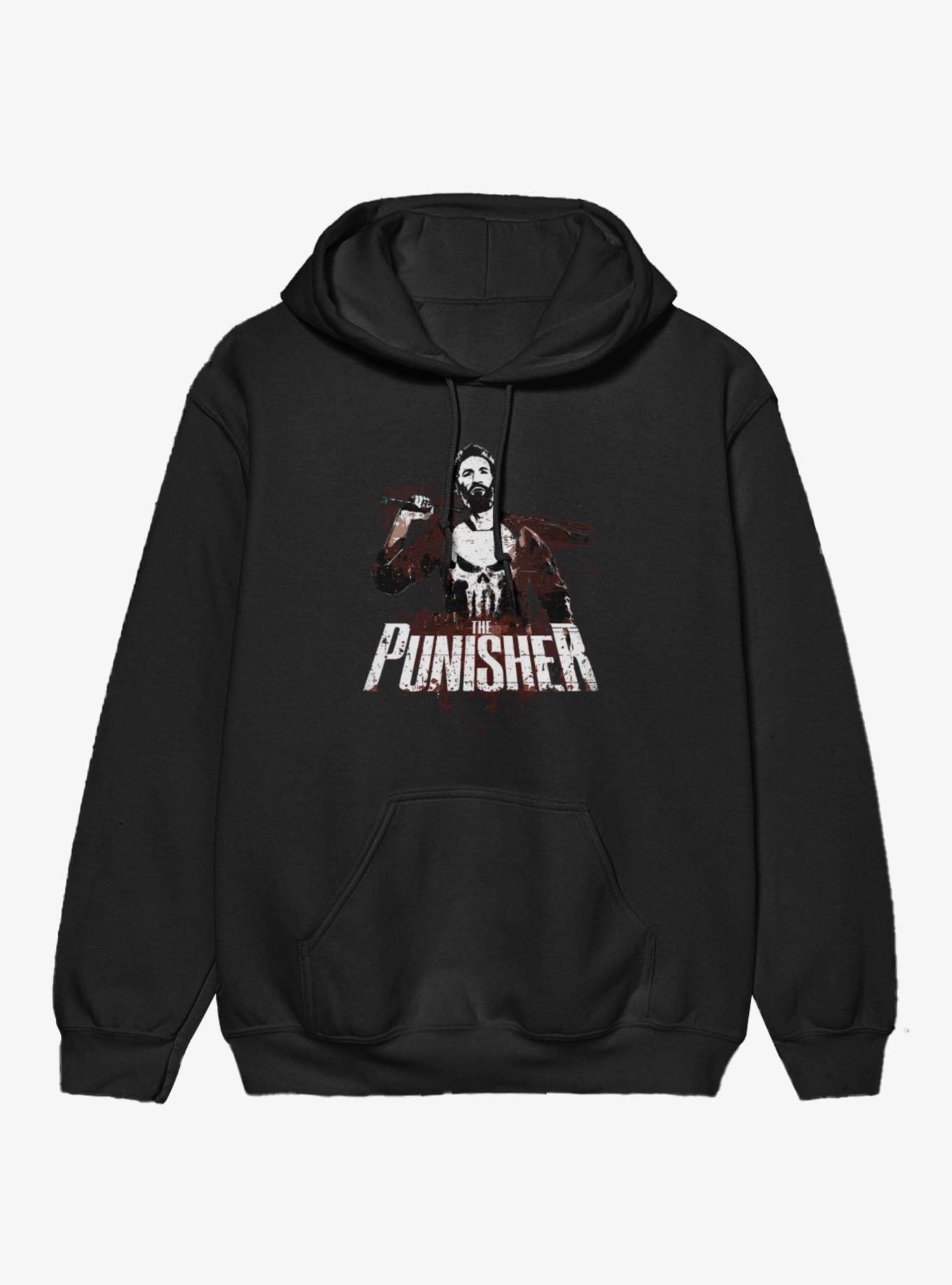 Marvel Punisher: One Last Kill Batters Up Splatter On Hoodie, , hi-res