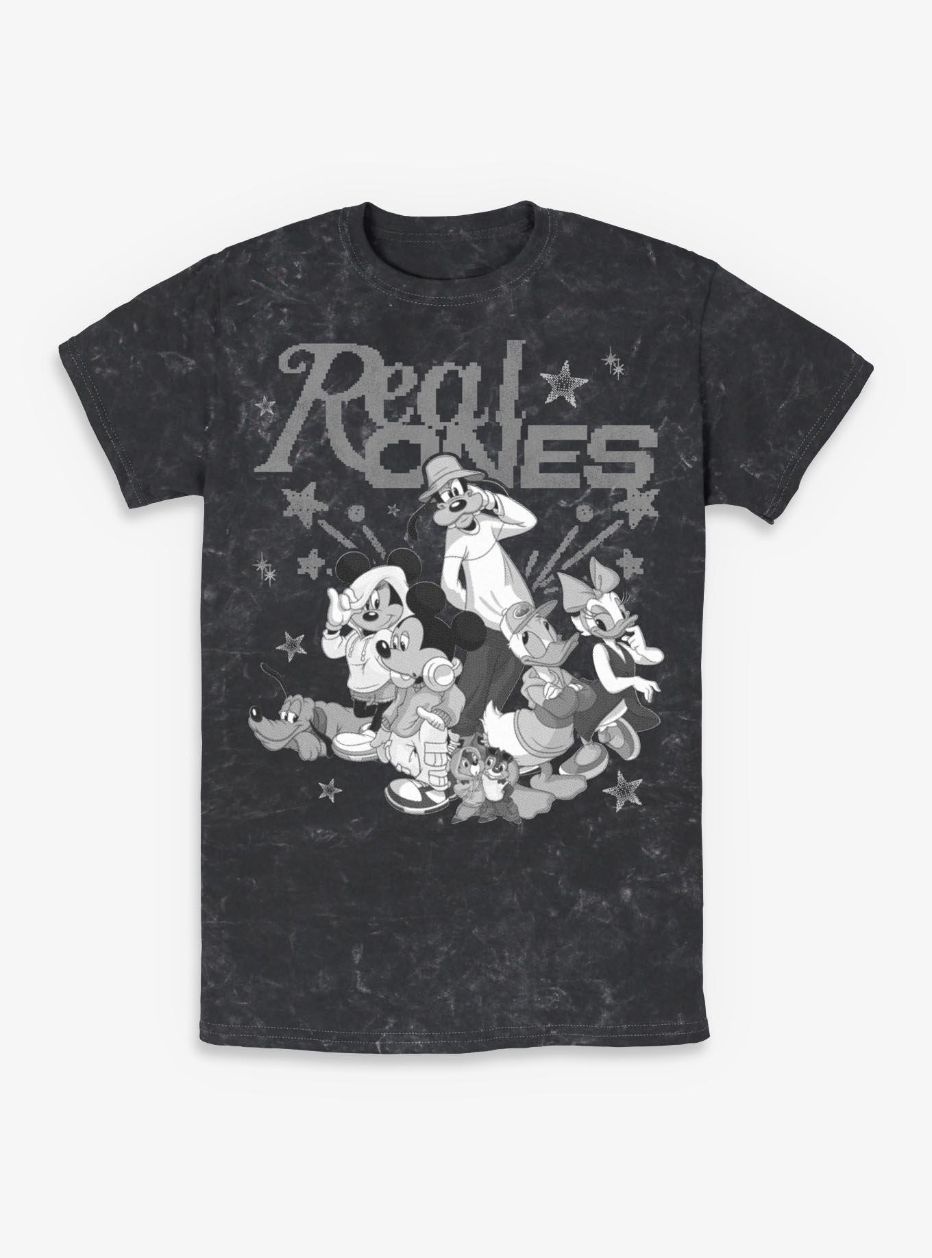 Disney Mickey Mouse Real Ones Mineral Wash T-Shirt Hot Topic Exclusive, , hi-res