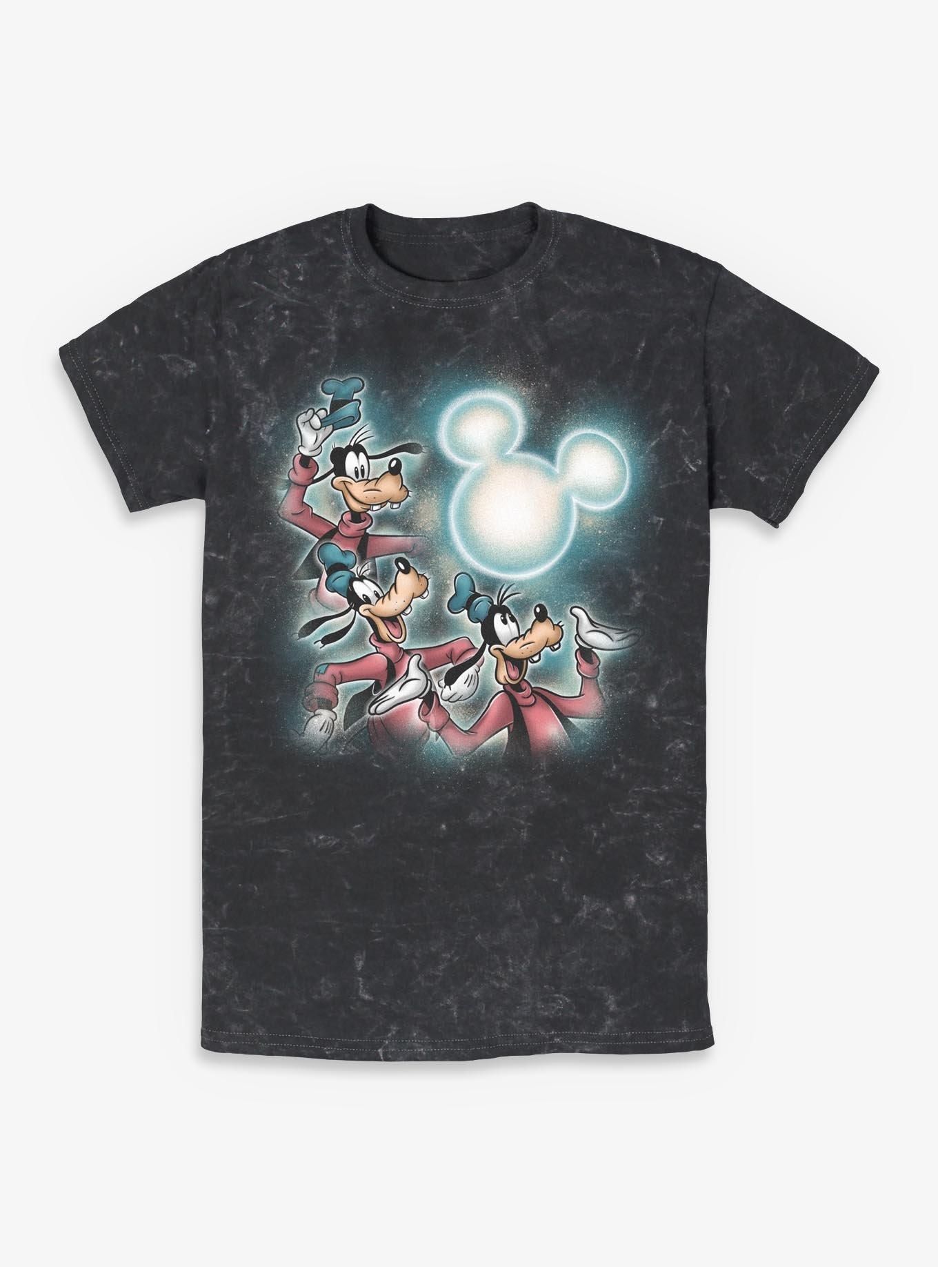 Disney Goofy Mickey Moon Mineral Wash T-Shirt Hot Topic Exclusive, , hi-res