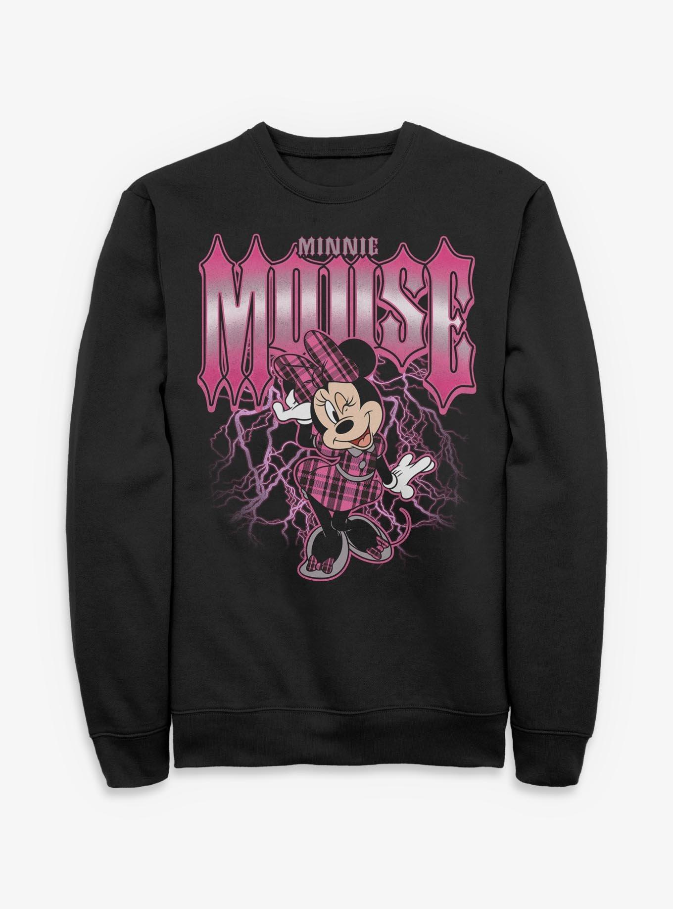 Disney Minnie Mouse Lightning Sweatshirt Hot Topic Exclusive