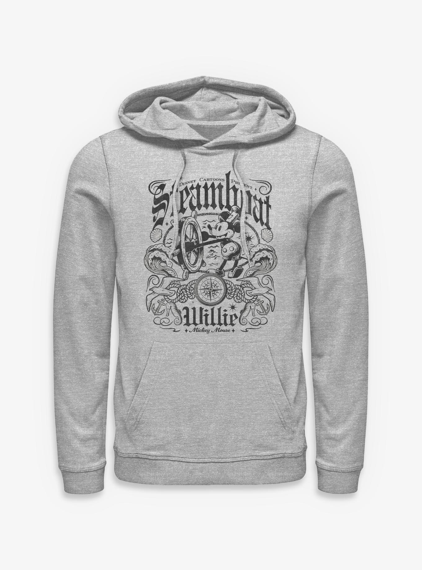 Disney Steamboat Willie Mickey Mouse Hoodie Hot Topic Exclusive, , hi-res