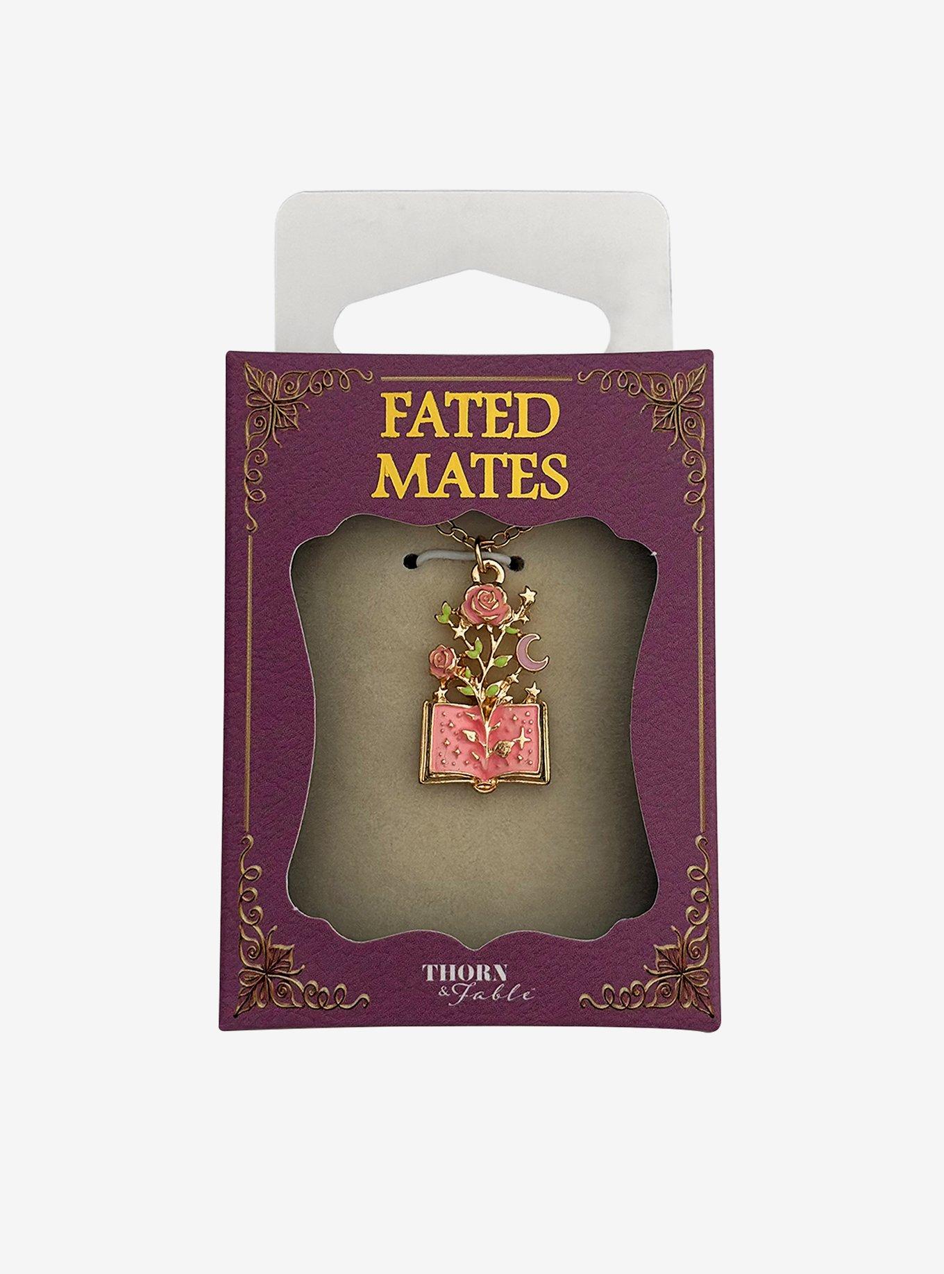 Thorn & Fable Fated Mates Book Necklace