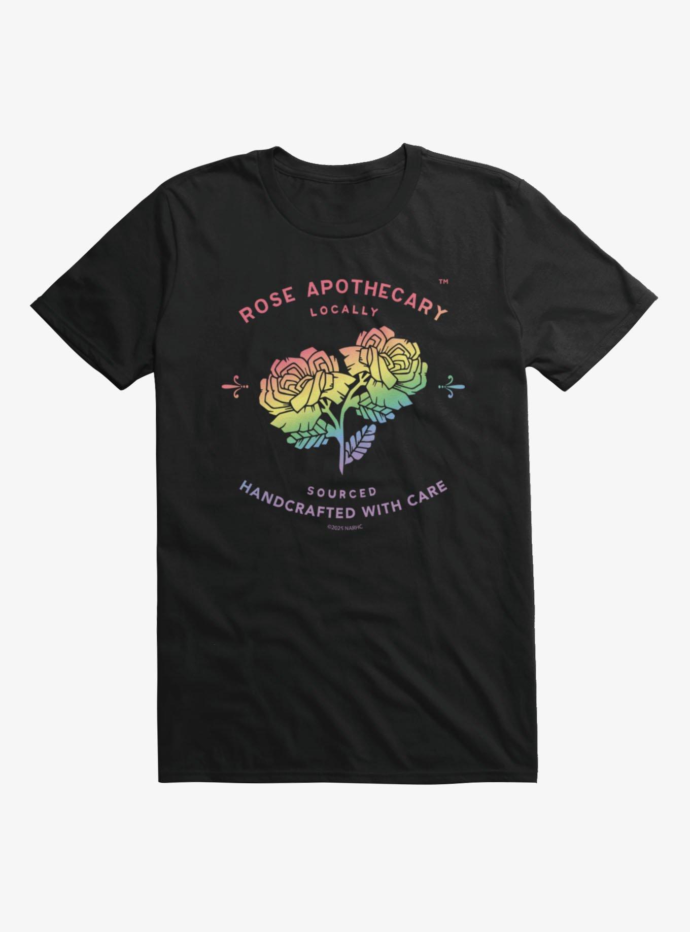 Schitt's Creek Rose Apothecary Gradient Rainbow Logo T-Shirt, , hi-res