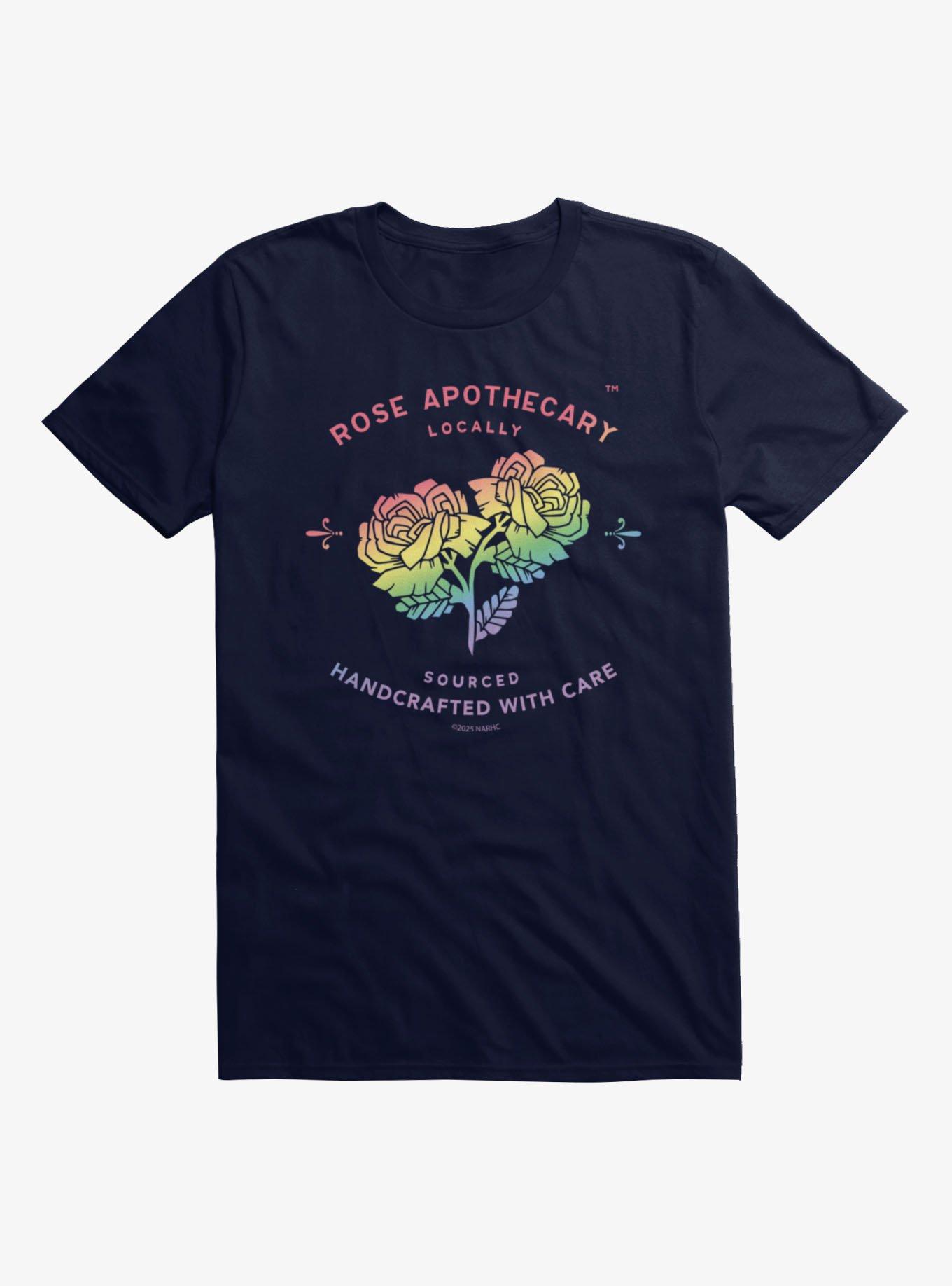 Schitt's Creek Rose Apothecary Gradient Rainbow Logo T-Shirt, , hi-res