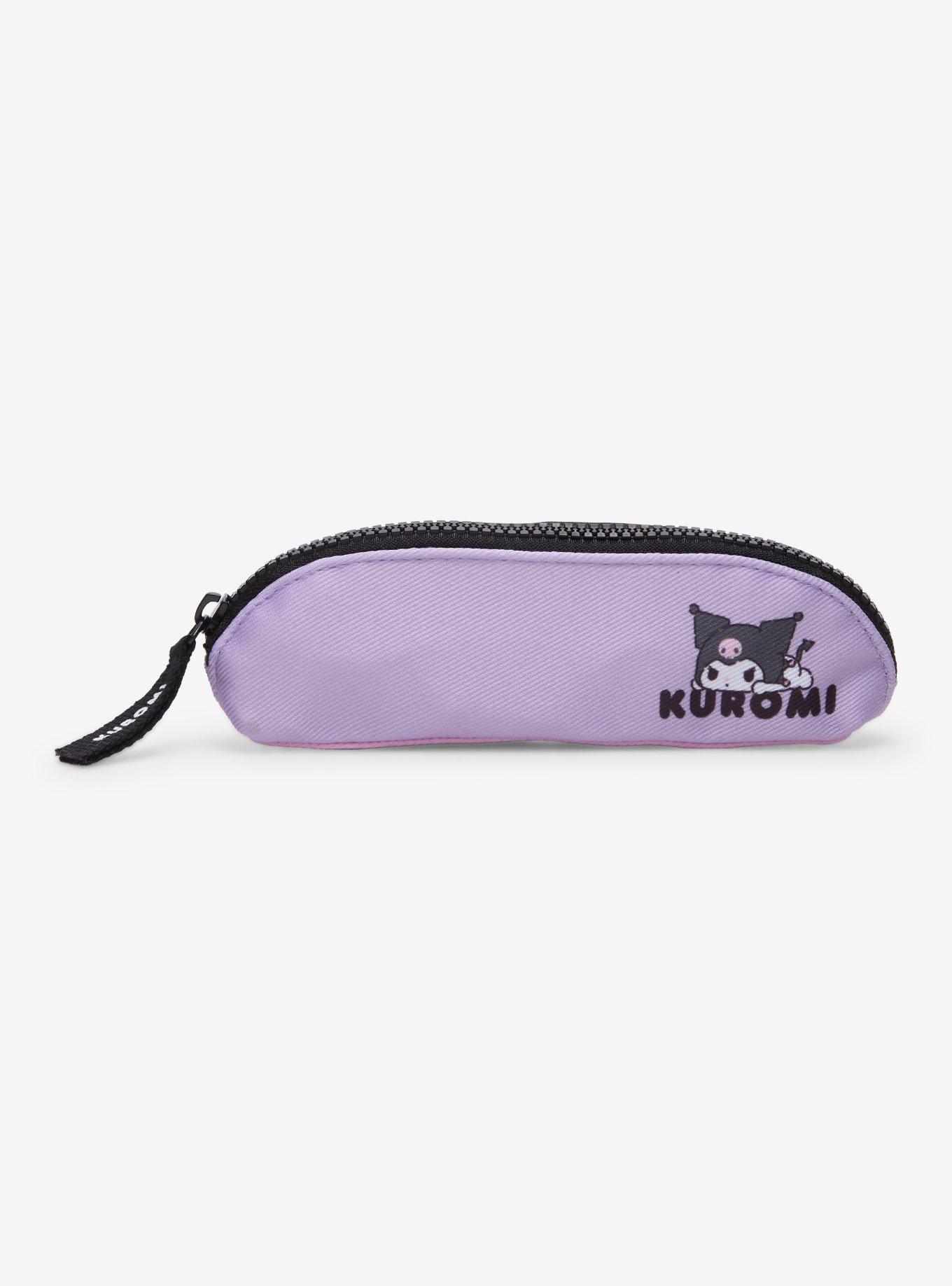 Sanrio Japan Originals Kuromi Laying Pencil Pouch, , hi-res