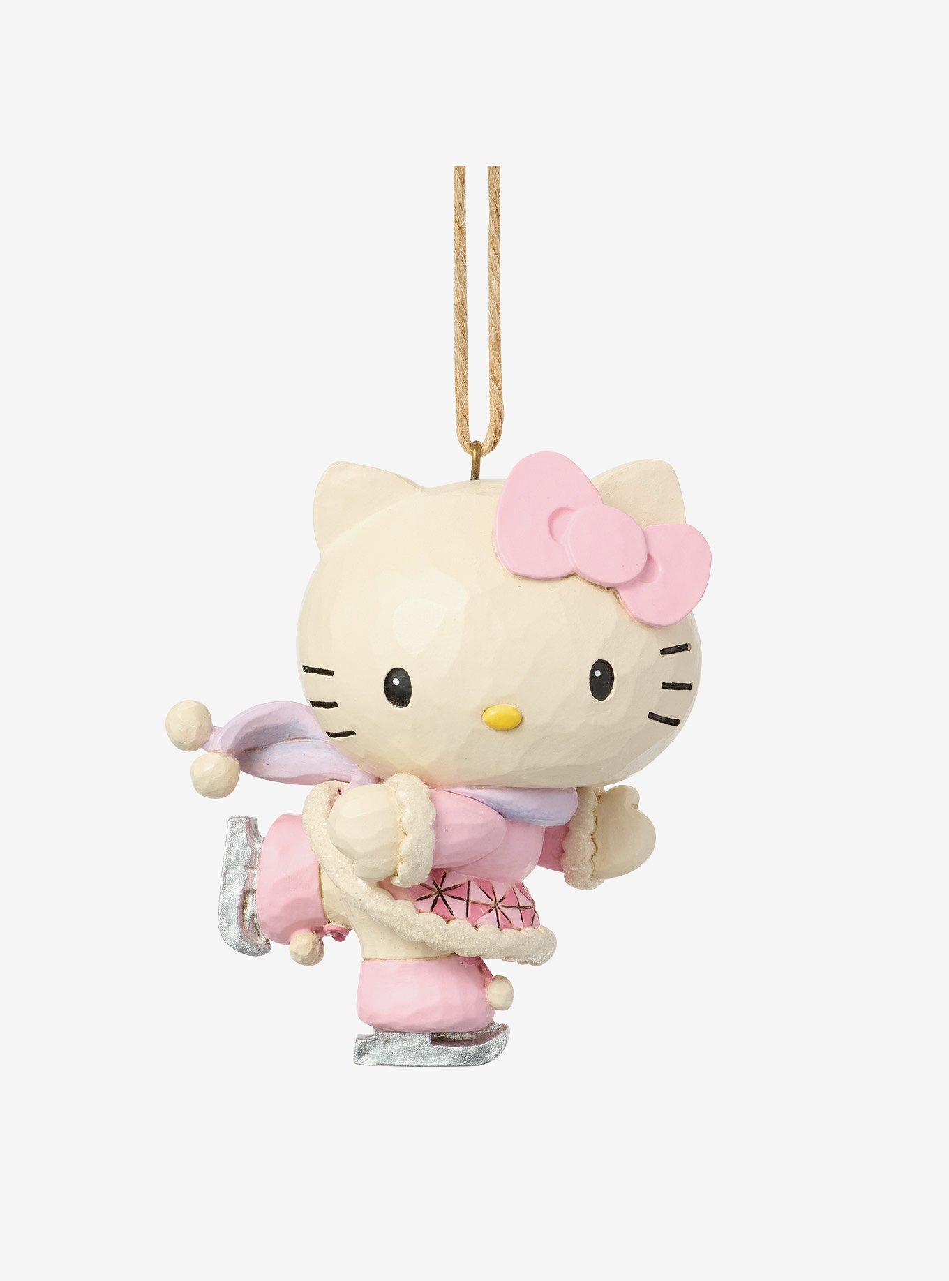 Jim Shore Sanrio Hello Kitty Ice Skating Hanging Ornament, , hi-res