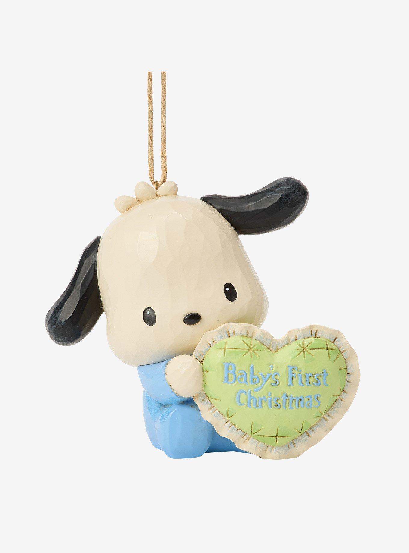 Jim Shore Sanrio Pochacco Baby's First Hanging Ornament, , hi-res