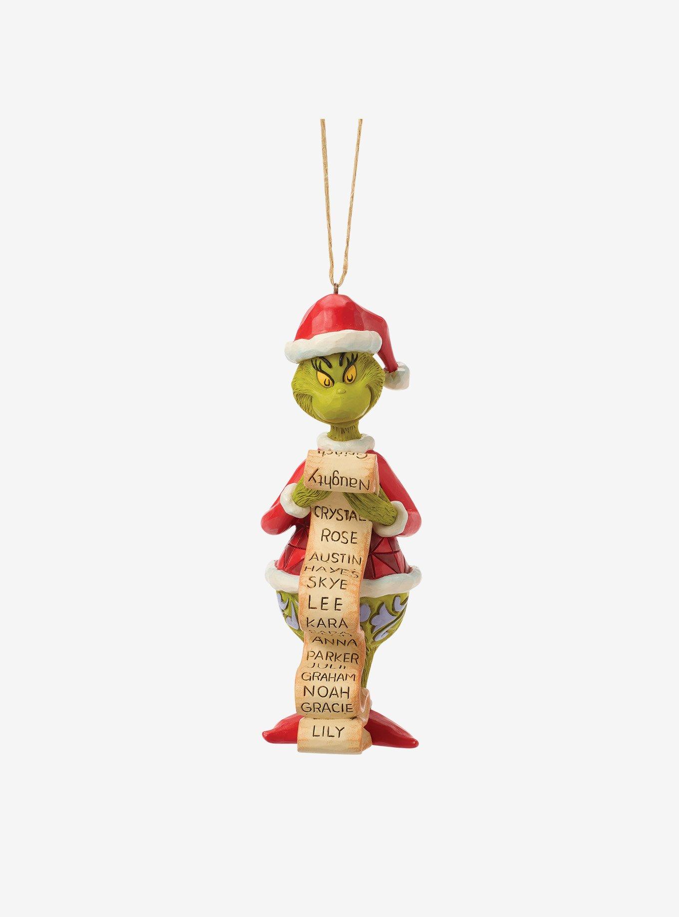 Jim Shore Grinch Grinch with List Ornament Hanging Ornament