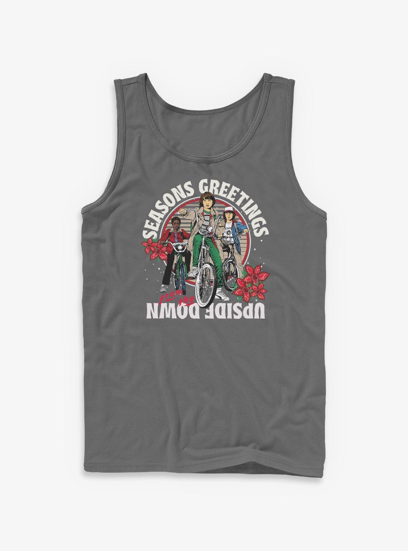 Stranger Things Holiday Seasons Greeting Squad Tank