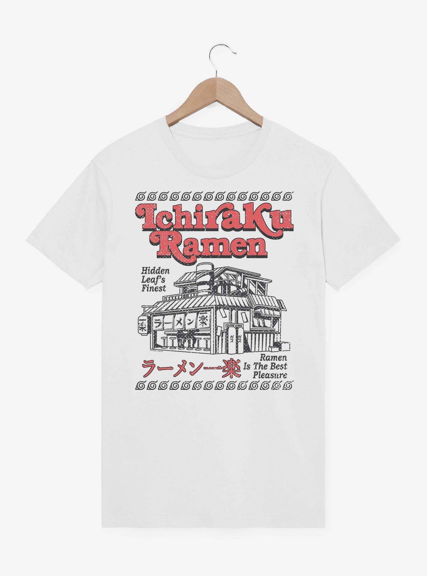 Naruto Shippuden Hidden Leaf's Finest Ichiraku Ramen Building Distressed T-Shirt