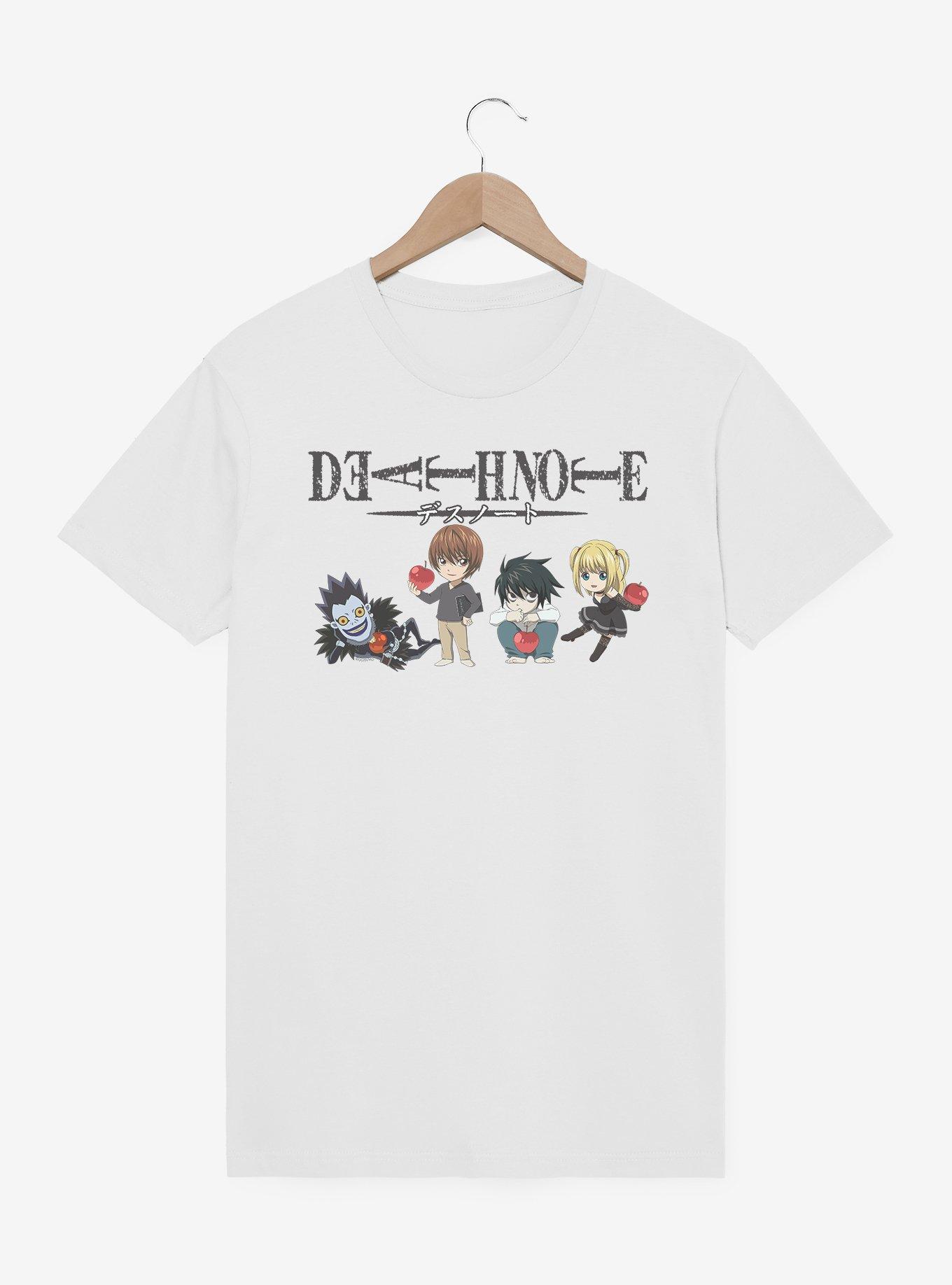 Death Note Chibi Character Apples Line Up T-Shirt, , hi-res