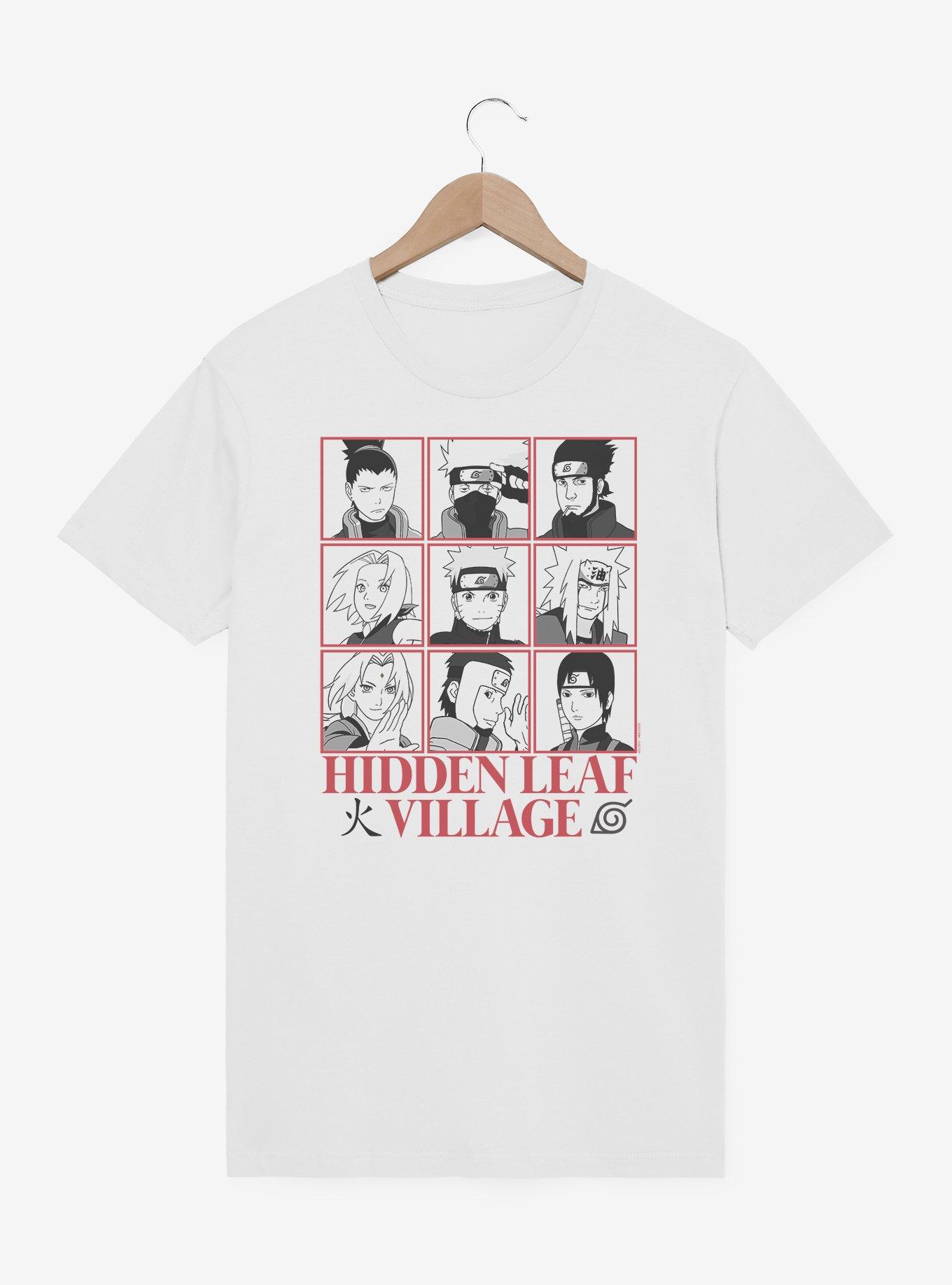 Naruto Shippuden Hidden Leaf Character Grid T-Shirt, , hi-res