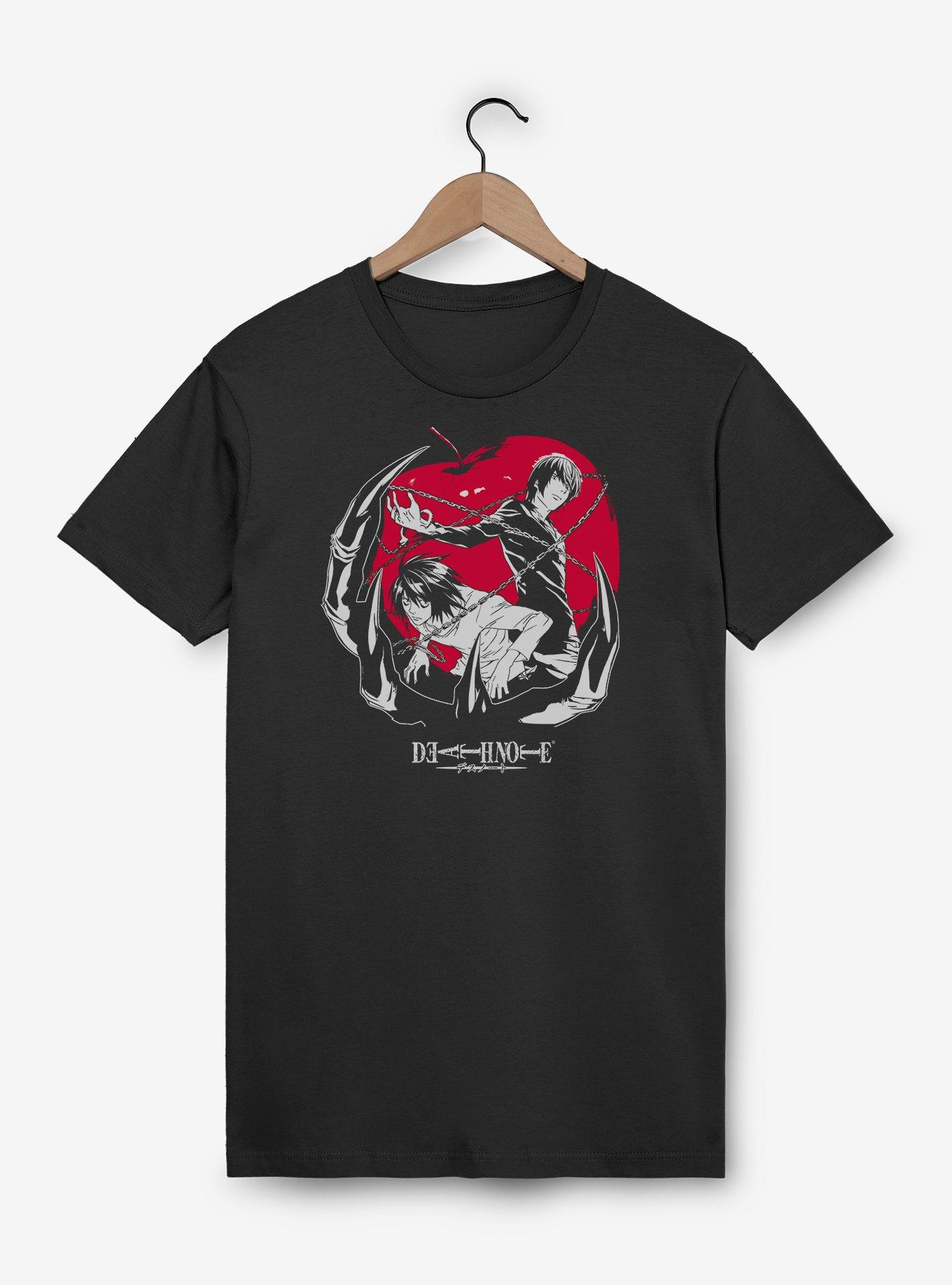 Death Note Light & L Chained Apple T-Shirt, , hi-res