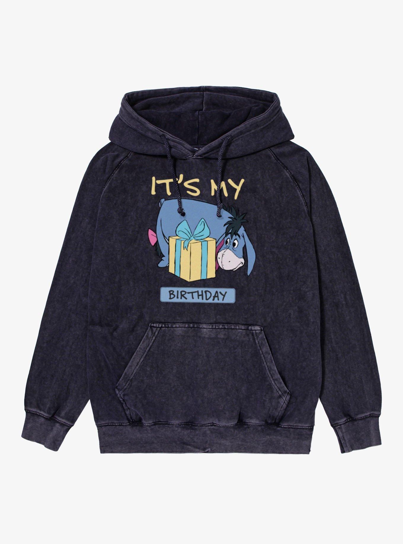 Disney Eeyore It's My Birthday Mineral Wash Hoodie, , hi-res