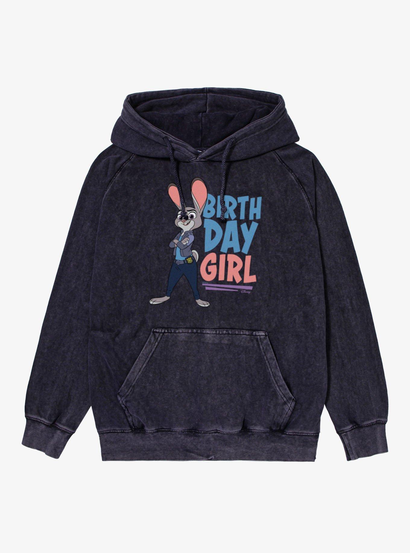 Disney Pixar Zootopia 2 Officer Hopps Birthday Girl Mineral Wash Hoodie, , hi-res