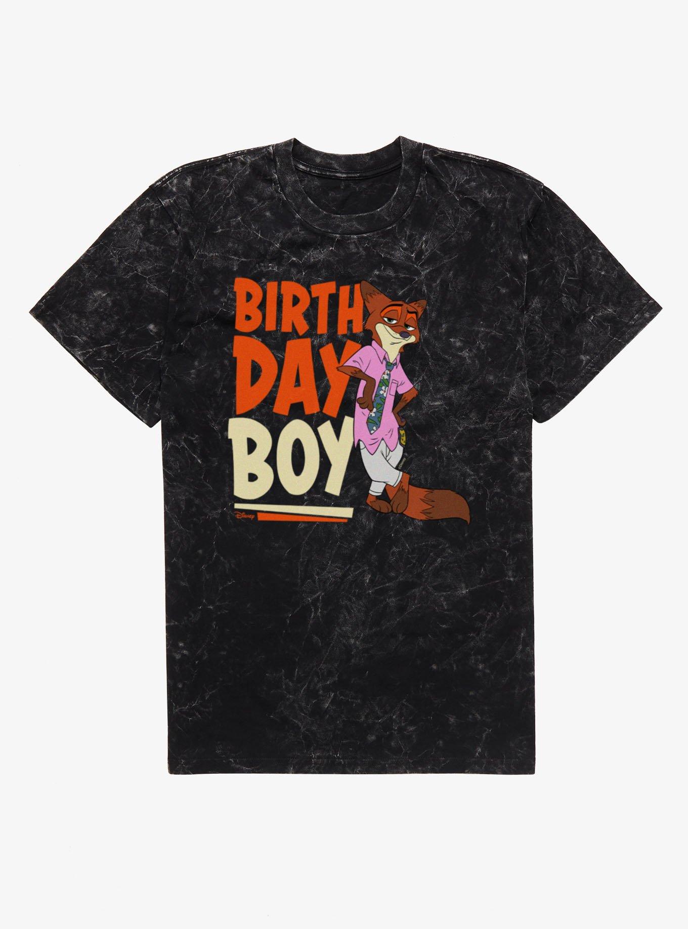 Disney Pixar Zootopia 2 Nick Birthday Boy Mineral Wash T-Shirt, , hi-res