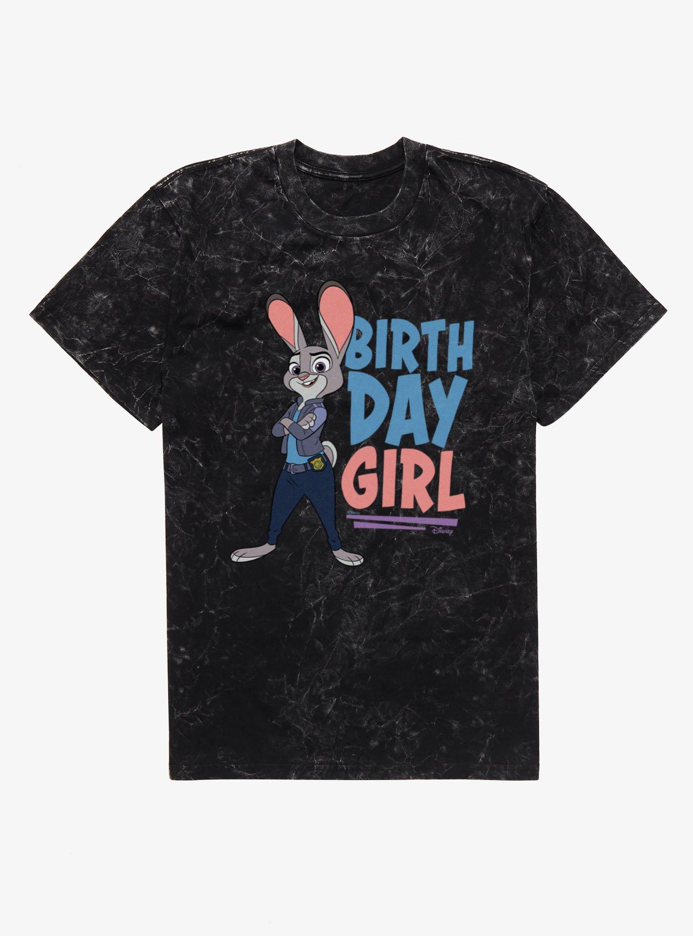 Disney Pixar Zootopia 2 Officer Hopps Birthday Girl Mineral Wash T-Shirt, , hi-res