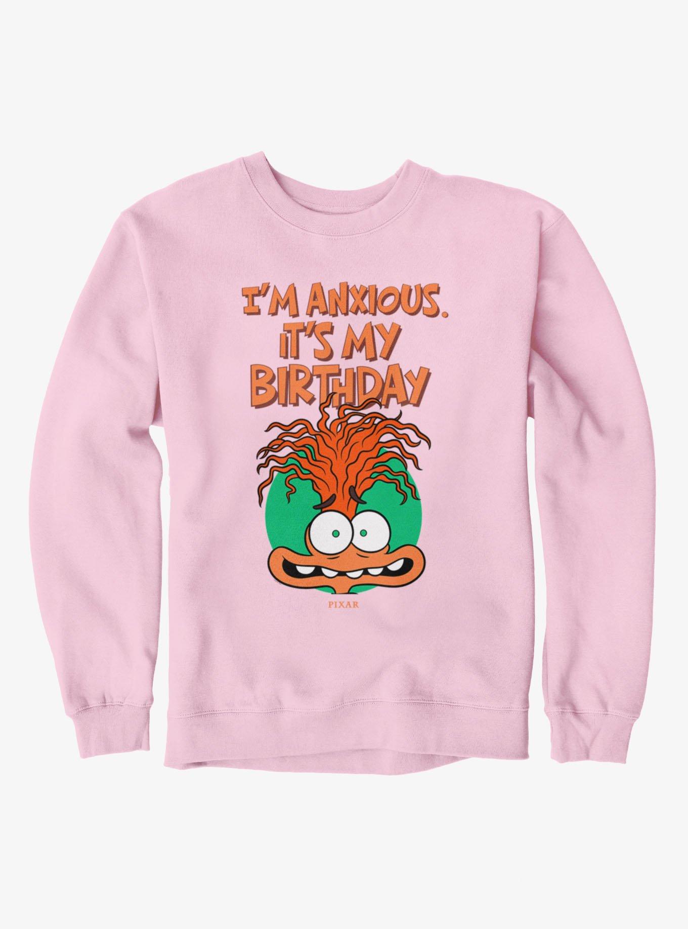 Disney Pixar Inside Out 2 I'm Anxious. It's My Birthday Sweatshirt, , hi-res