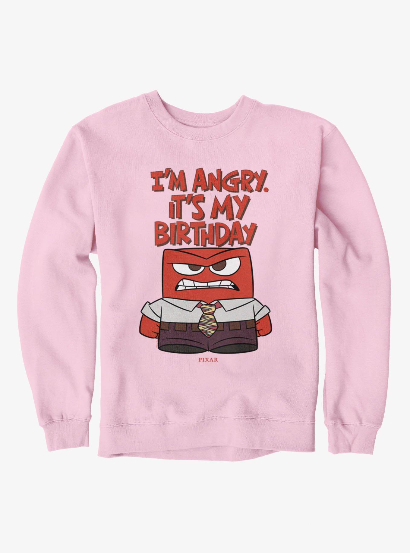 Disney Pixar Inside Out 2 I'm Angry. It's My Birthday Sweatshirt, , hi-res