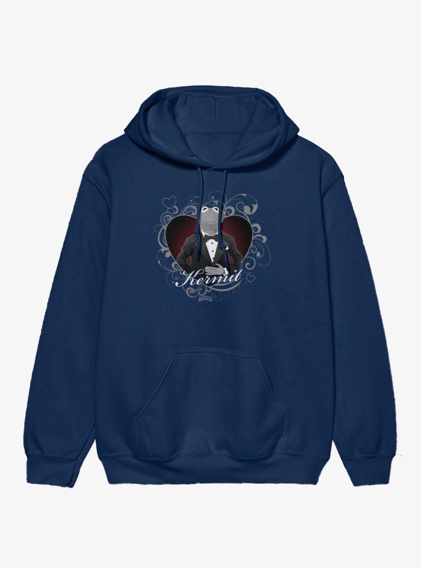 Disney The Muppets Heart Kermit A Suit Hoodie